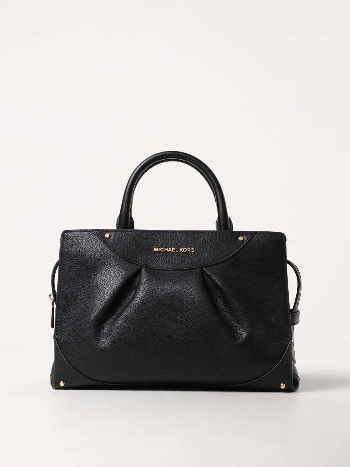 MICHAEL KORS BORSA A MANO: Borsa Enzo Michael Kors in pelle a grana, Nero - Img 1