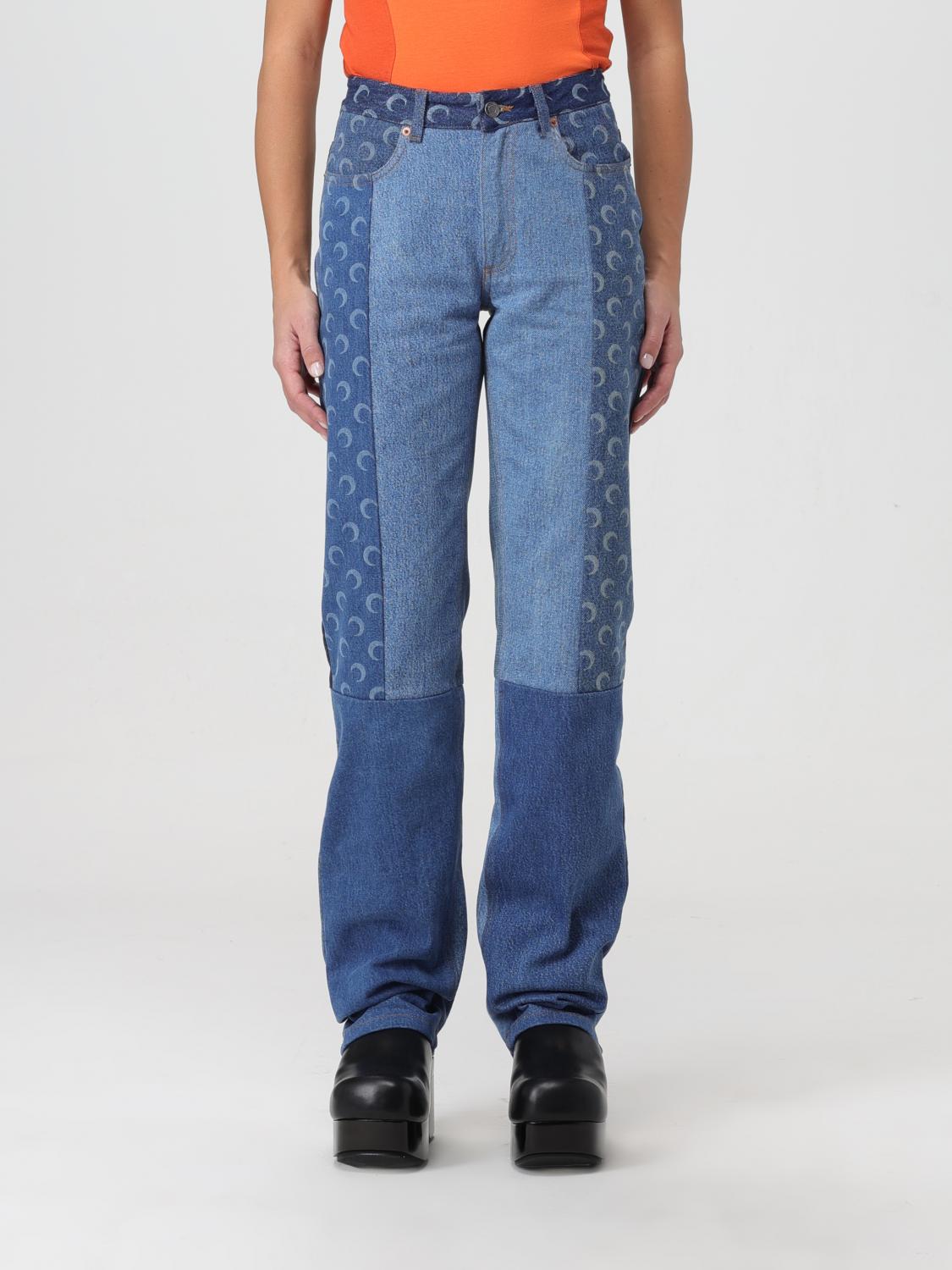 MARINE SERRE: Jeans donna Blue Jeans Marine Serre WPA024