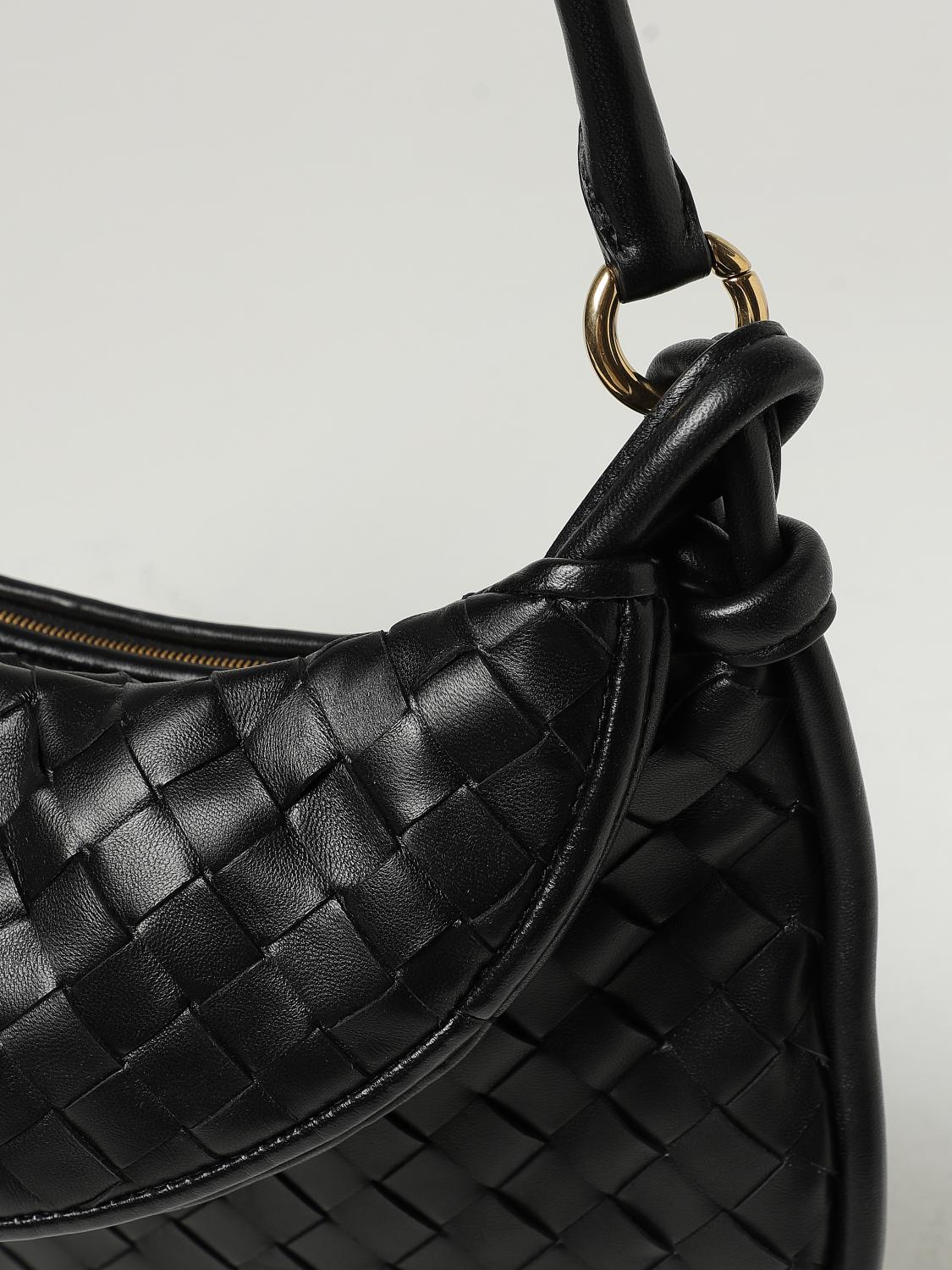 BOTTEGA VENETA SCHULTERTASCHE: Schultertasche damen Bottega Veneta, Schwarz - Img 3