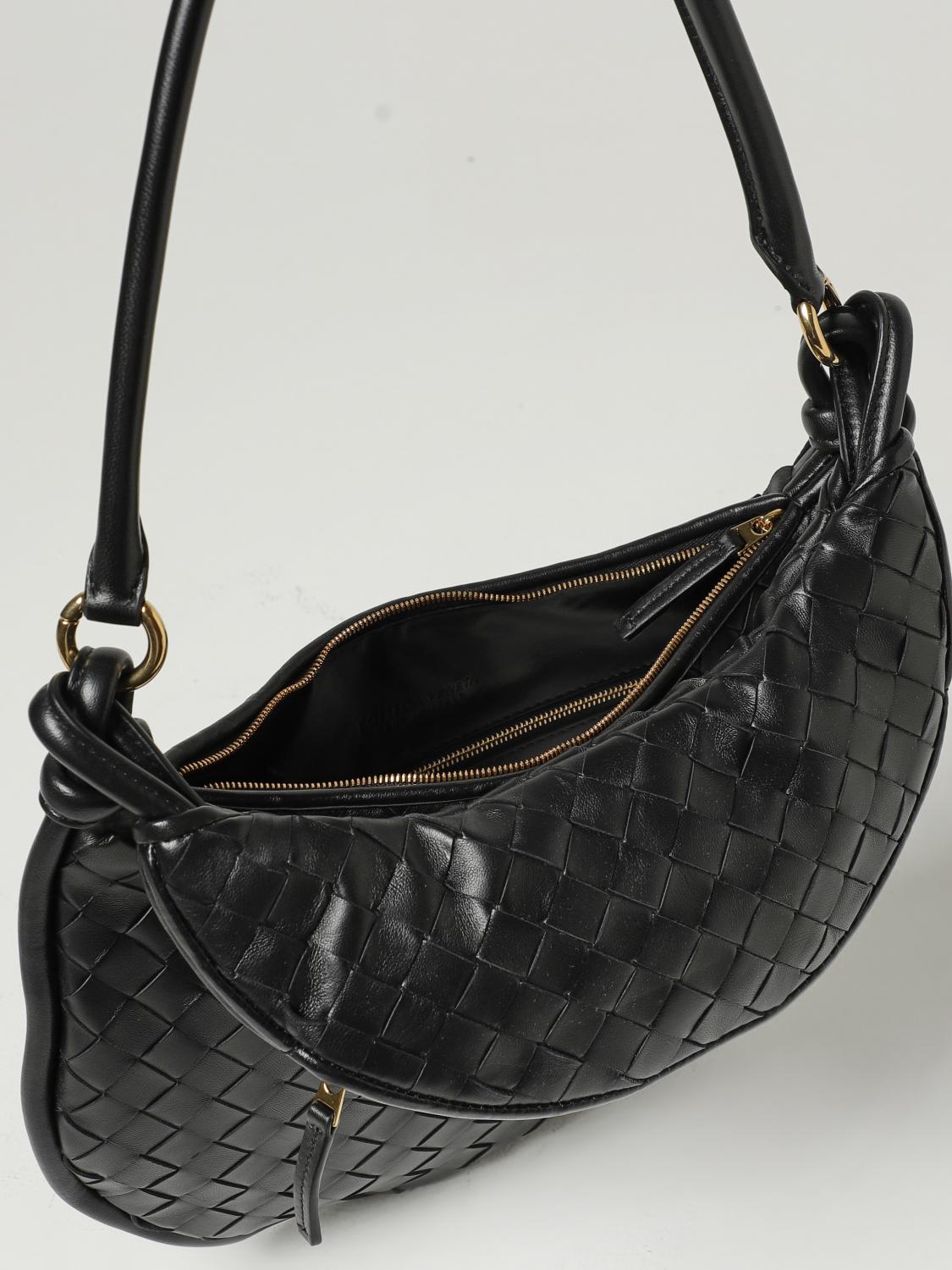 BOTTEGA VENETA SCHULTERTASCHE: Schultertasche damen Bottega Veneta, Schwarz - Img 4