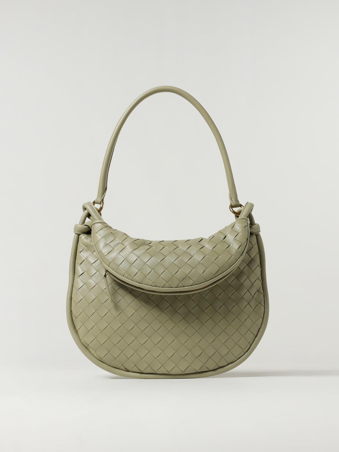 BOTTEGA VENETA SHOULDER BAG: Bottega Veneta Gemelli bag in woven nappa, Green - Img 1
