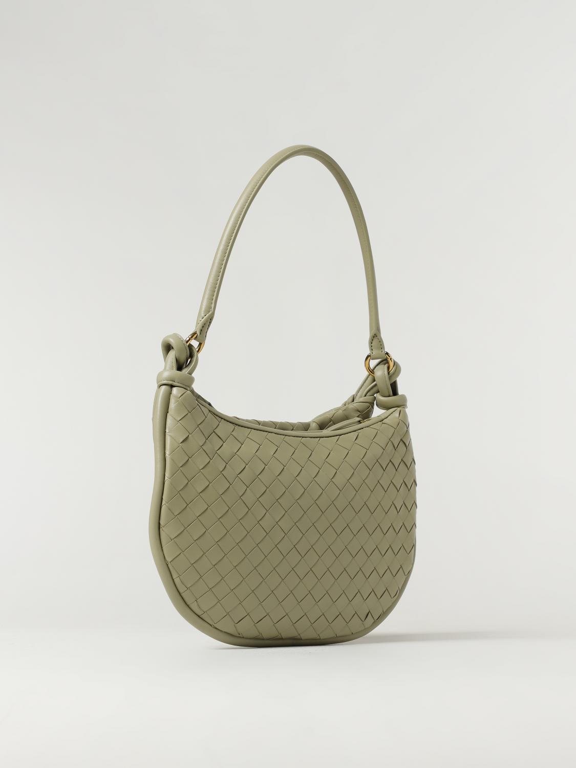 BOTTEGA VENETA SHOULDER BAG: Bottega Veneta Gemelli bag in woven nappa, Green - Img 2