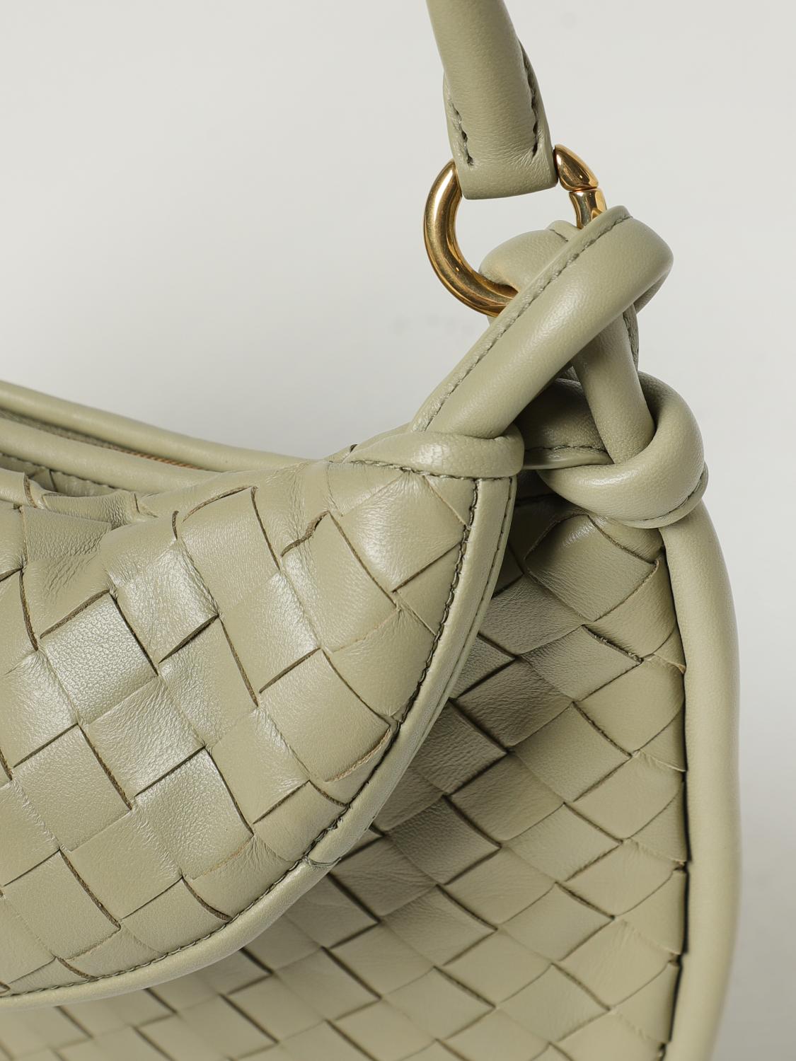 BOTTEGA VENETA SHOULDER BAG: Bottega Veneta Gemelli bag in woven nappa, Green - Img 3