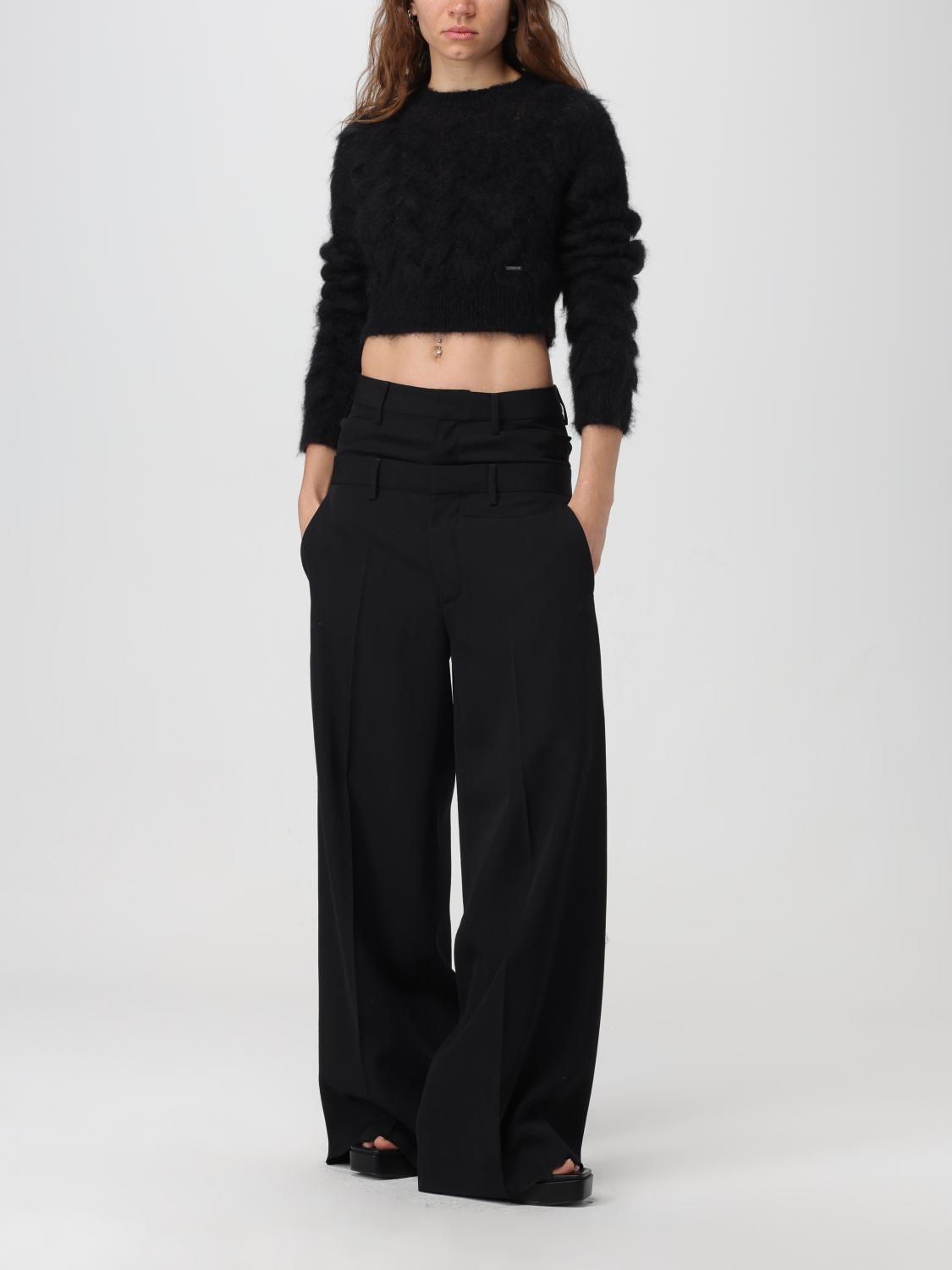 パンツ DSQUARED2 Woman Pants Black S75KB0457D35205 900 Dsquared2 Outlet: Pants woman - Black | Dsquared2 pants