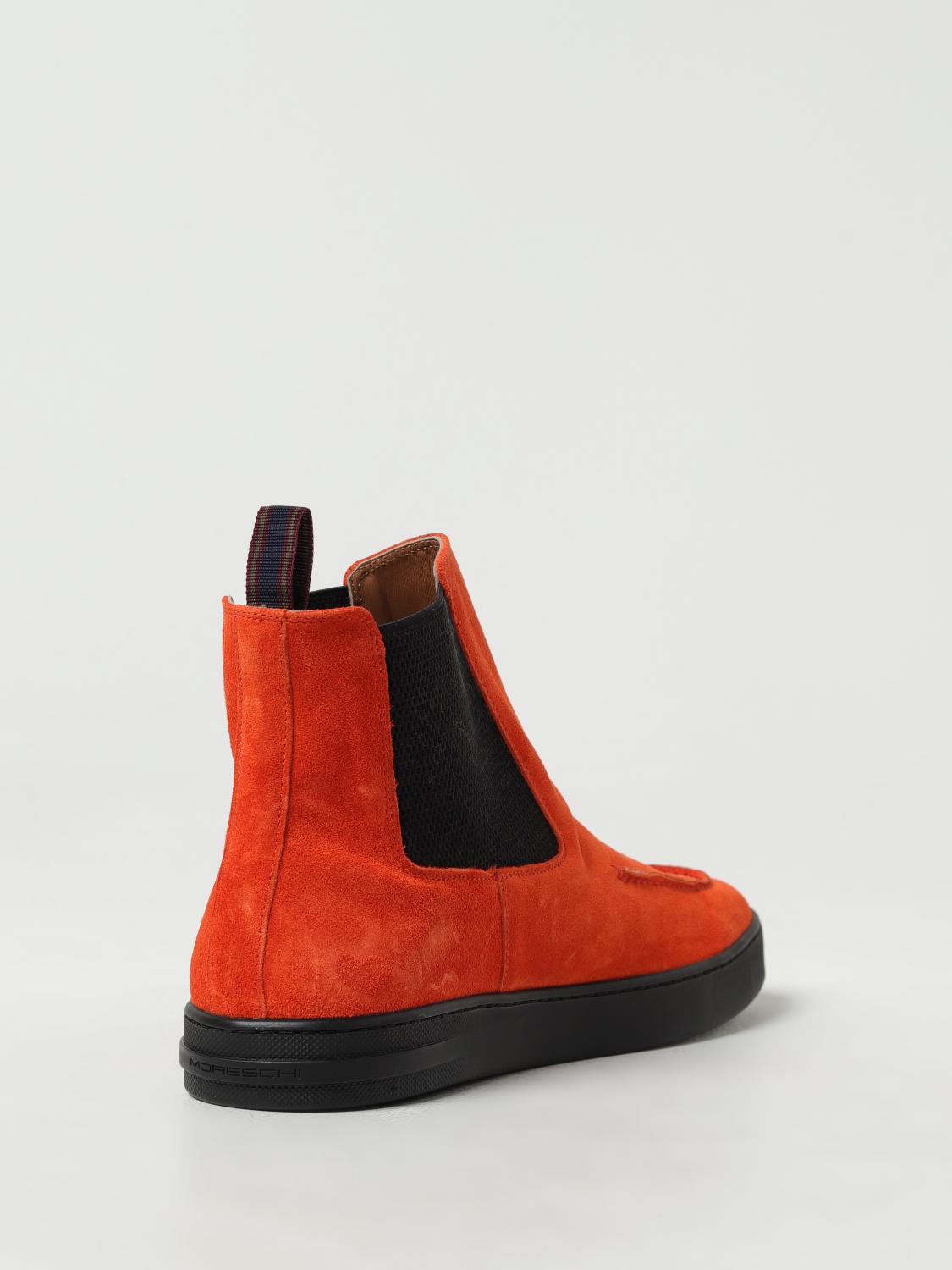 MORESCHI: Go Pop suede ankle boots Orange Moreschi boot
