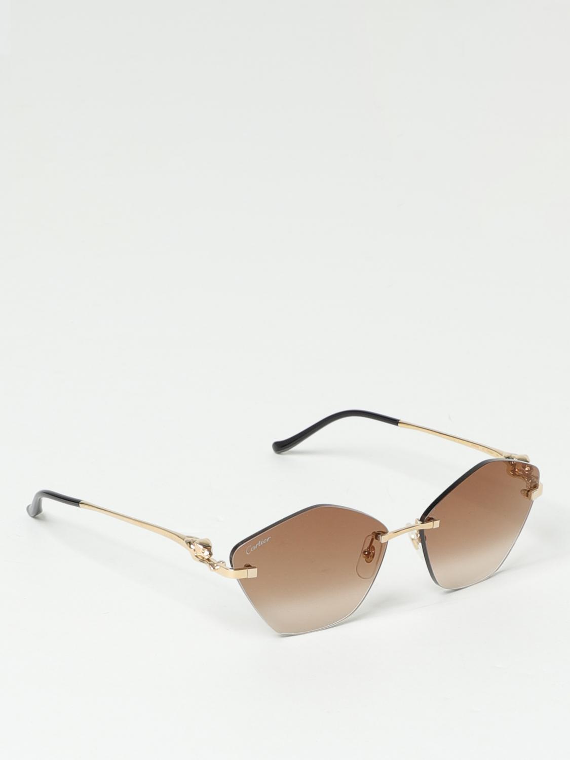 CARTIER GAFAS DE SOL: Gafas de sol Core Range Cartier de metal, Oro - Img 1