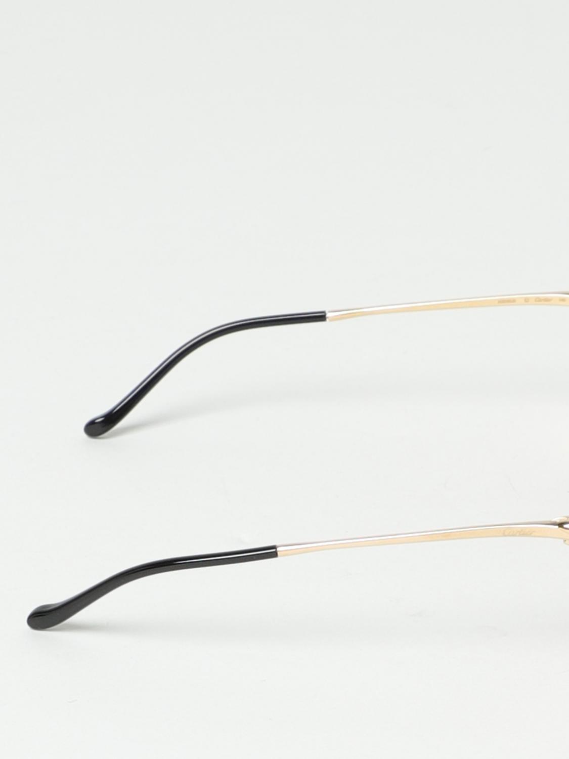 CARTIER GAFAS DE SOL: Gafas de sol Core Range Cartier de metal, Oro - Img 3