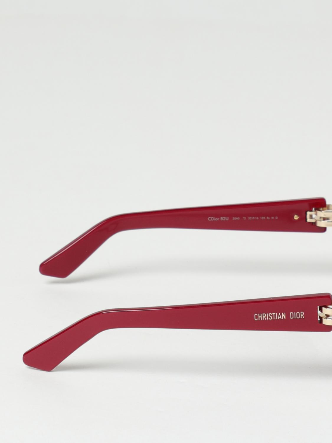 Dior B2U cat-eye sunglasses in acetate - Burgundy | CDIOR  display picture 2