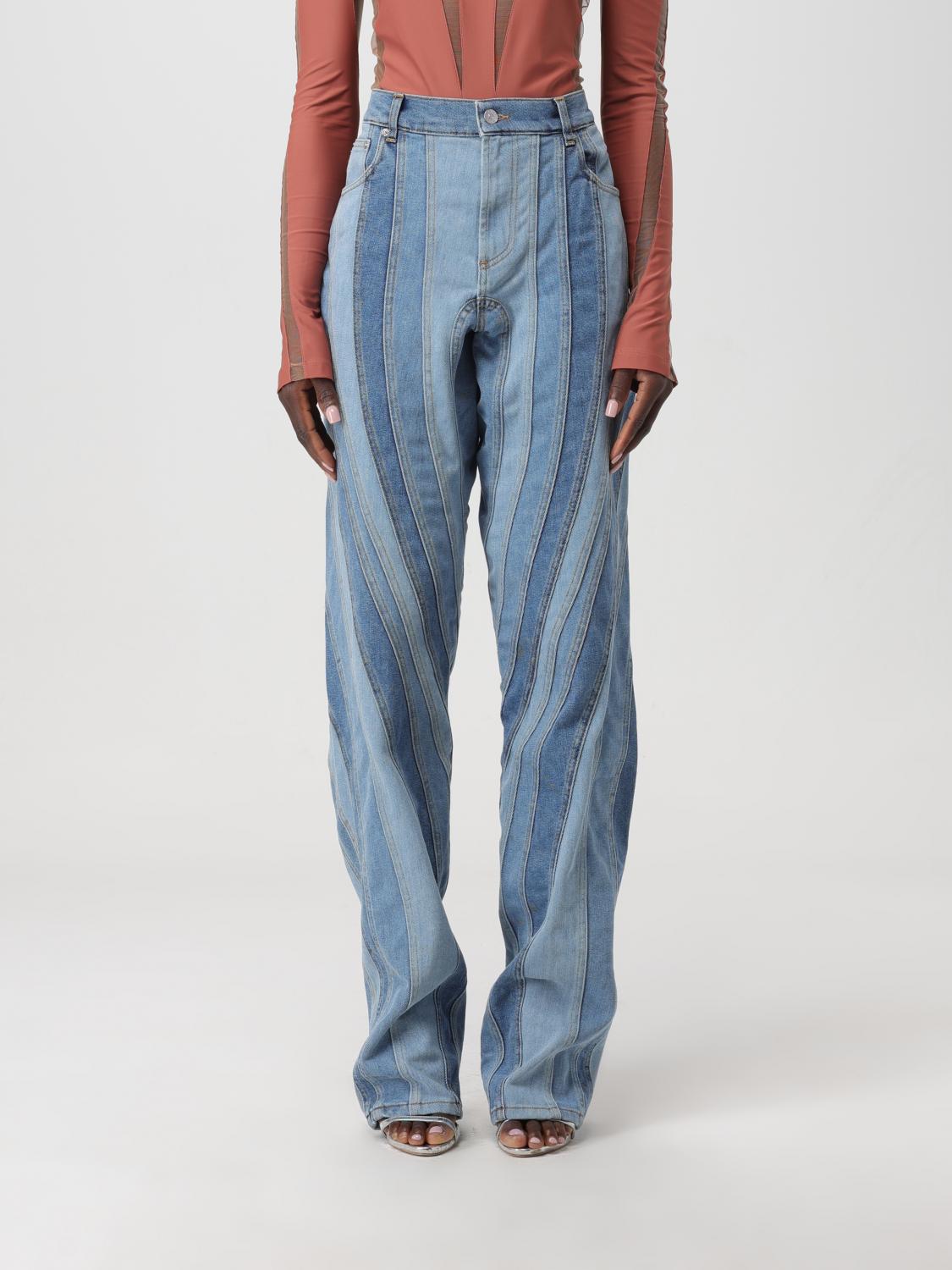 デニム・ジーパン MUGLER Woman Jeans Blue 23W6PA0327280 6048 MUGLER: Jeans woman - Blue | Mugler jeans 23W6PA0327280