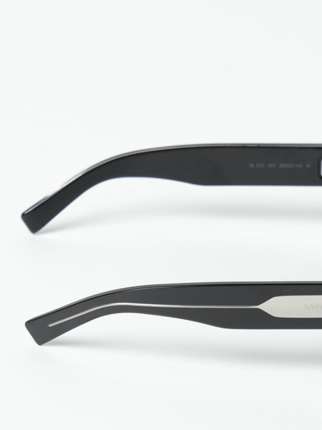 SAINT LAURENT SUNGLASSES: Saint Laurent SL 572 sunglasses in acetate, Black - Img 3