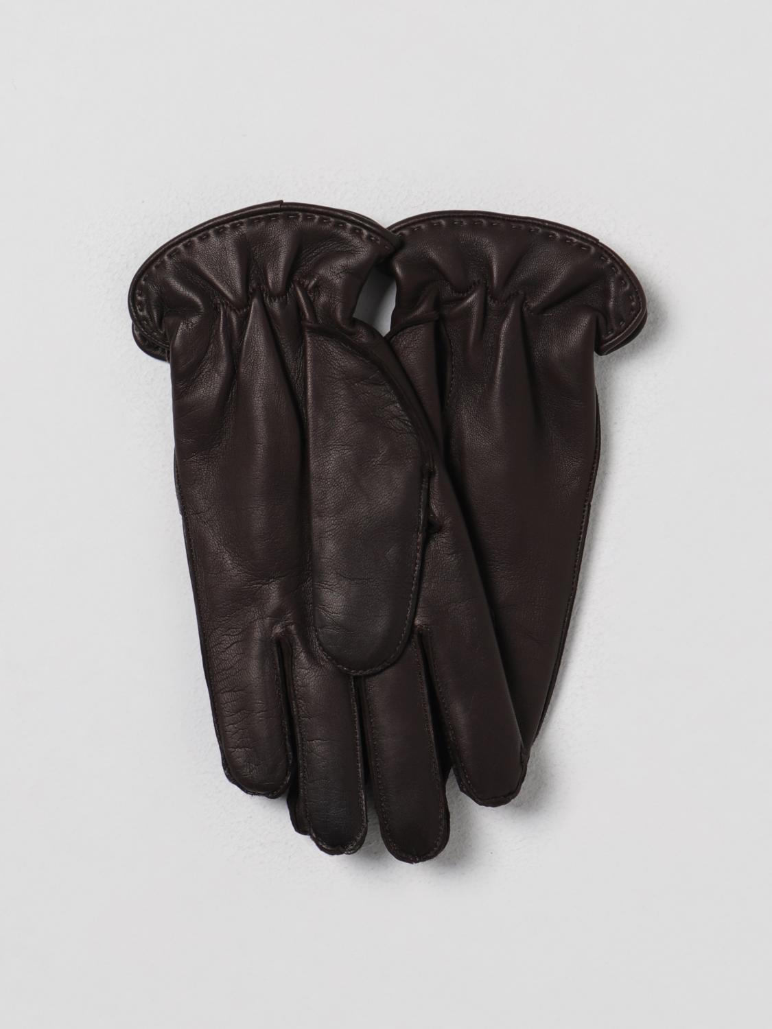 ORCIANI GLOVES: Orciani Nappa leather gloves, Brown - Img 2