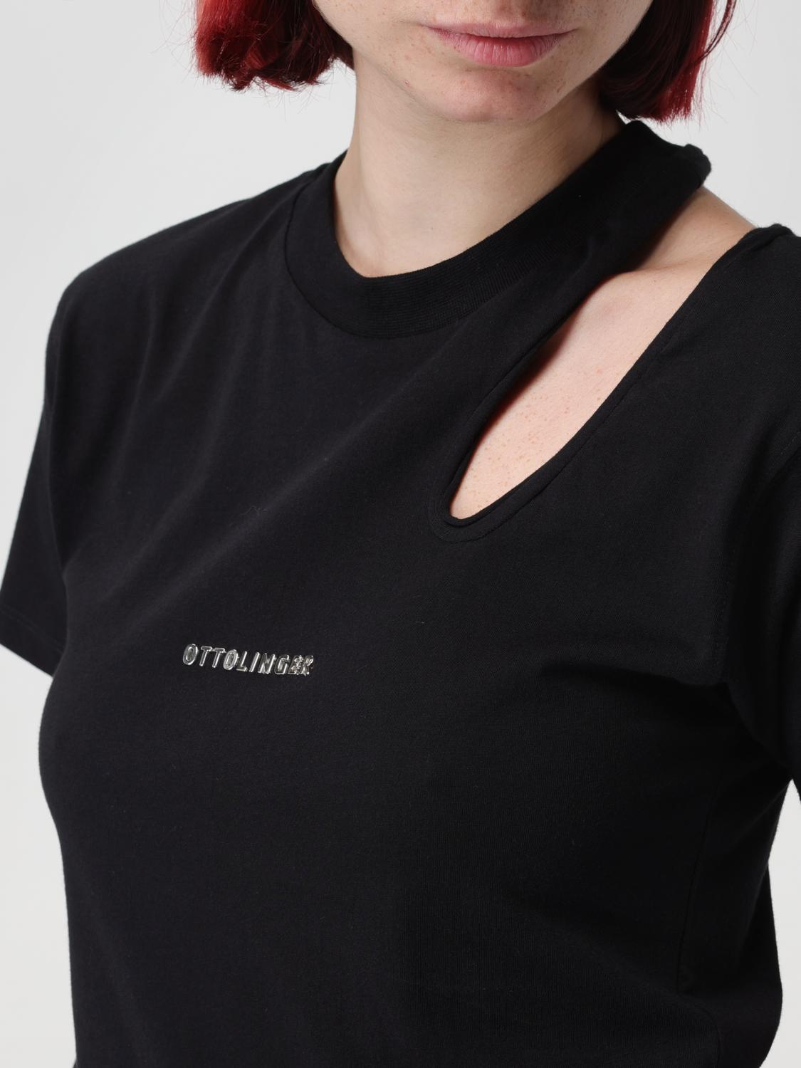 Tシャツ・カットソー OTTOLINGER Woman T-Shirt Black 1500410 BLACK Ottolinger Outlet: T-shirt woman - Black | Ottolinger t