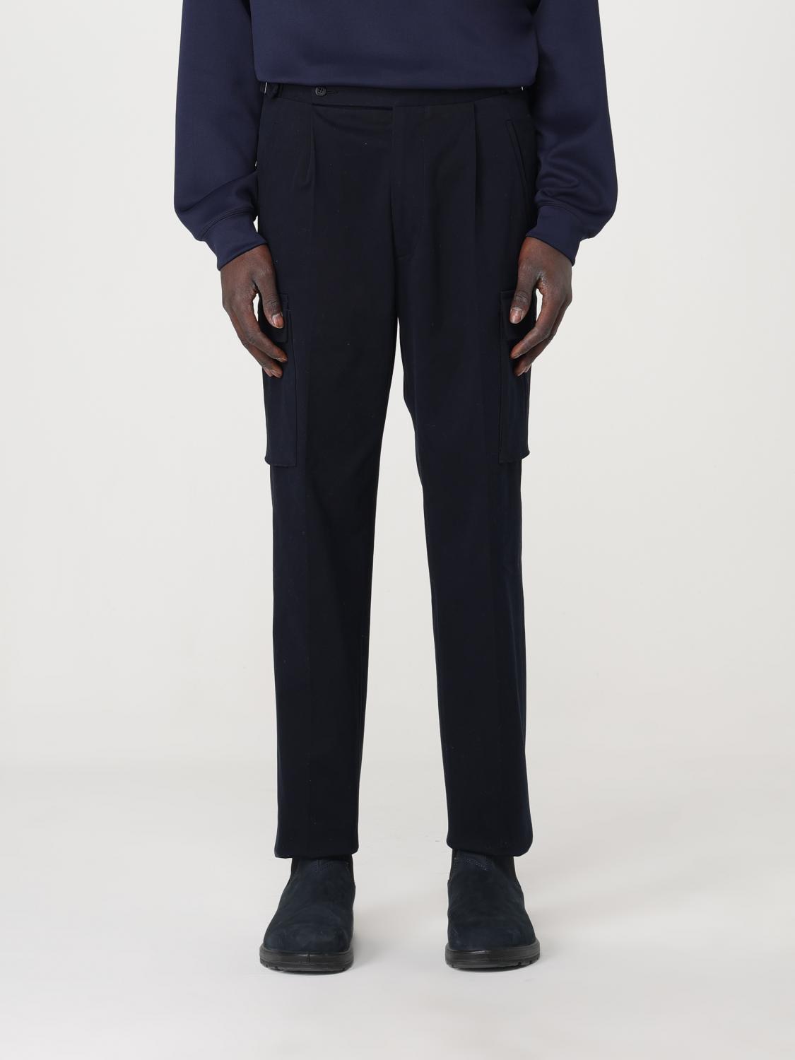 KITON 팬츠: 팬츠 남성 Kiton, 블랙 - Img 1