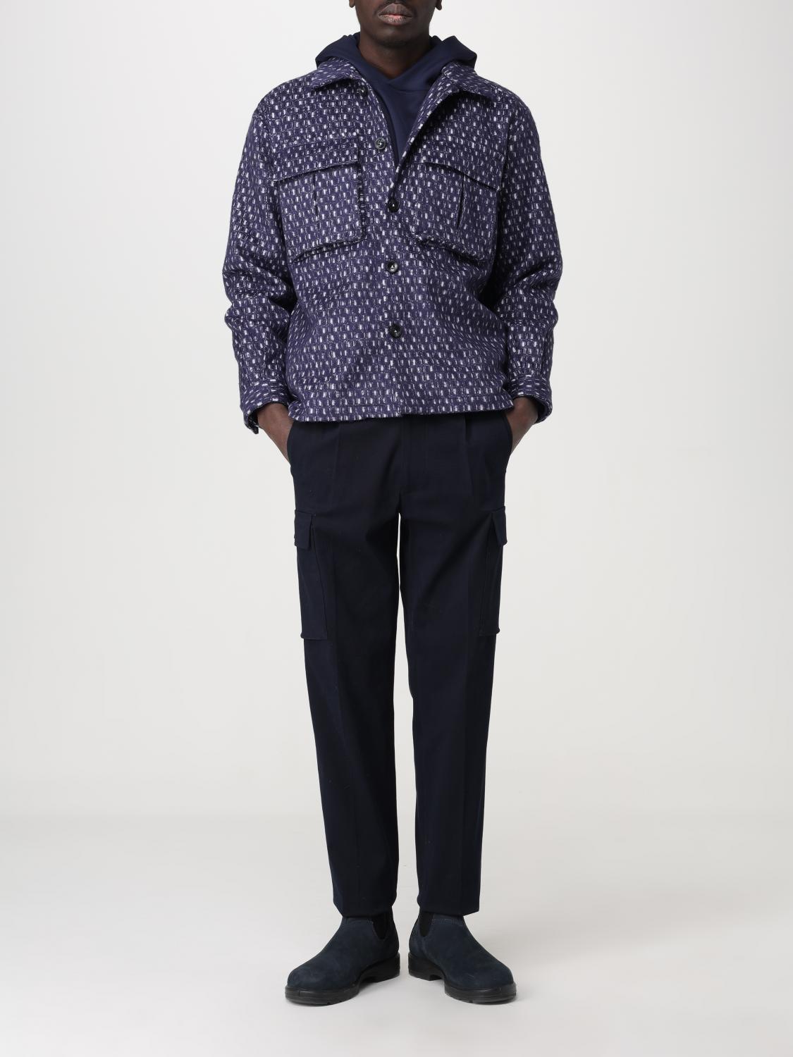 KITON 팬츠: 팬츠 남성 Kiton, 블랙 - Img 2