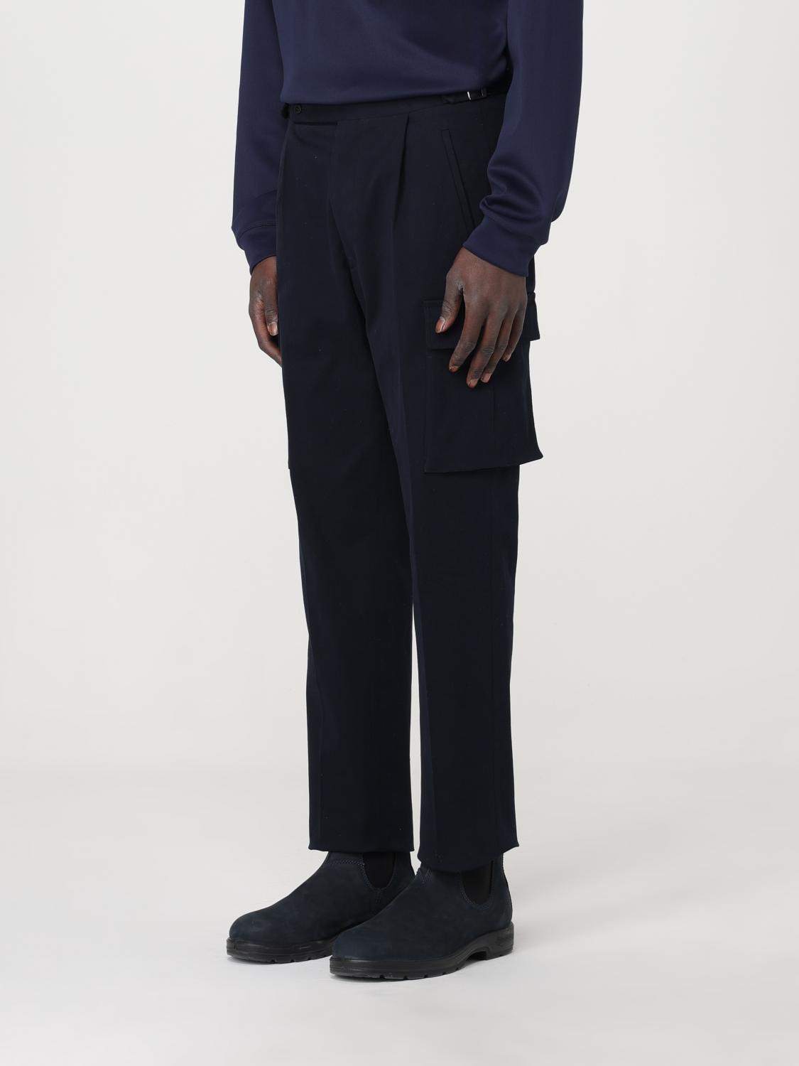 KITON 팬츠: 팬츠 남성 Kiton, 블랙 - Img 4