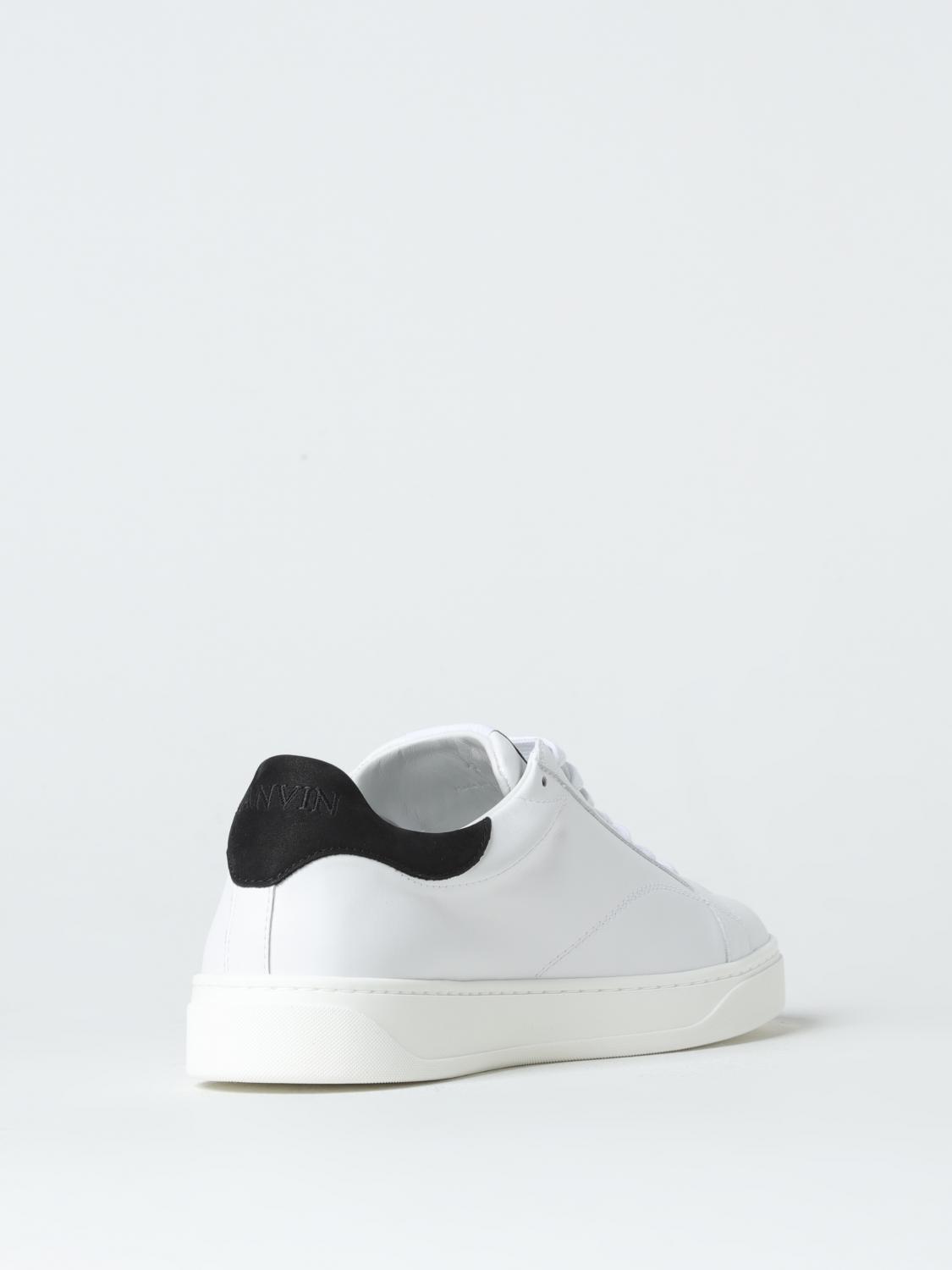 LANVIN SNEAKERS: Lanvin leather sneakers, White - Img 3