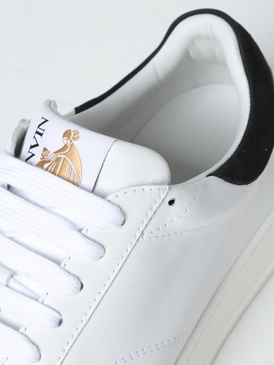 LANVIN SNEAKERS: Lanvin leather sneakers, White - Img 4