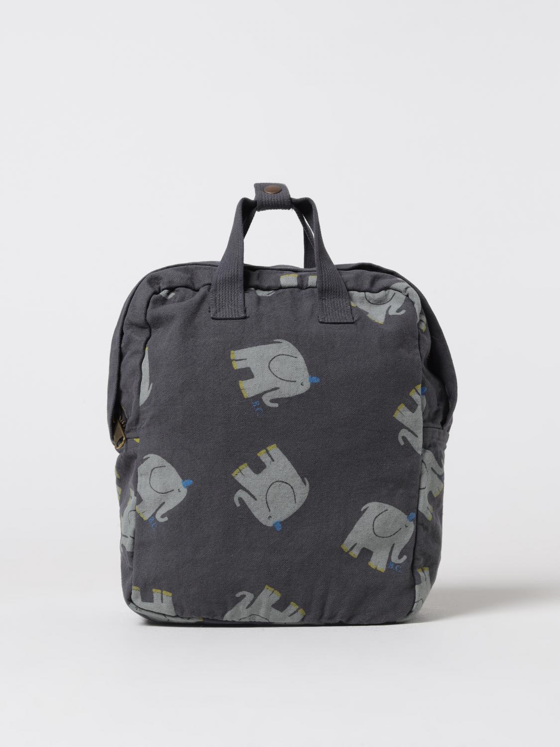 Bobo Choses printed cotton backpack - Grey | 223AI007 | GIGLIO.COM