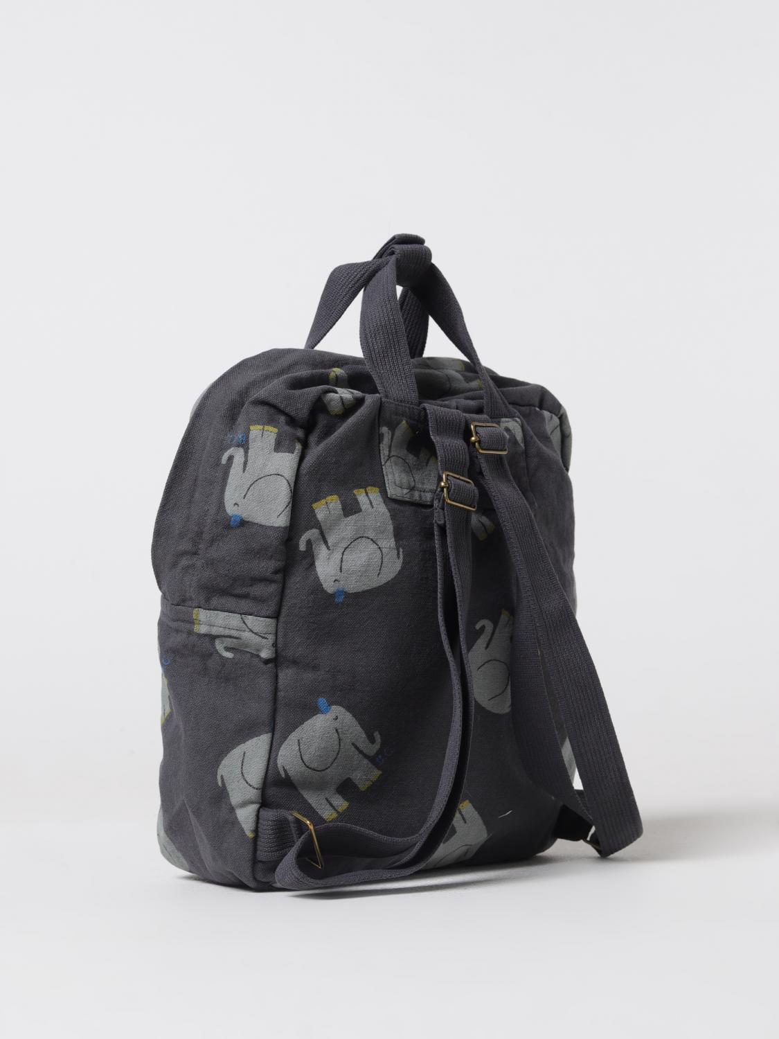 Bobo Choses printed cotton backpack - Grey | 223AI007 | GIGLIO.COM