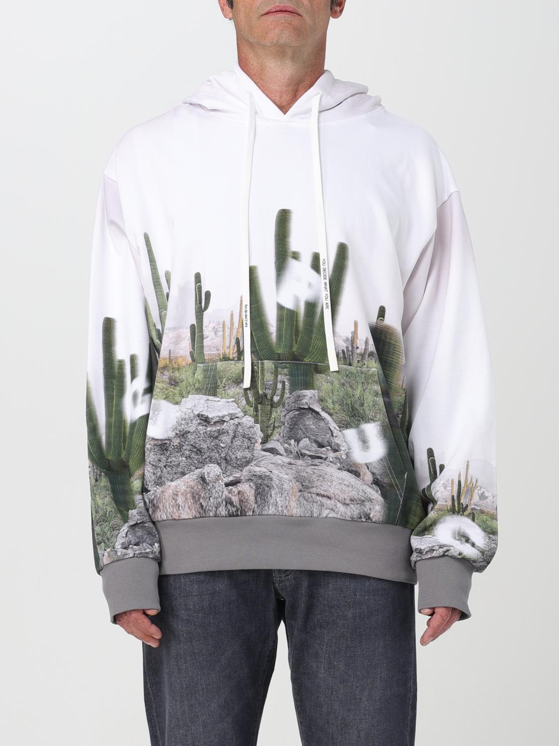 ACUPUNCTURE: Felpa Acupunture in jersey con cappuccio Marrone