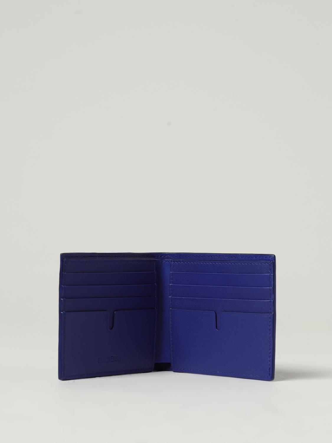 BURBERRY 財布: フォルダー メンズ Burberry, ブルー - Img 2