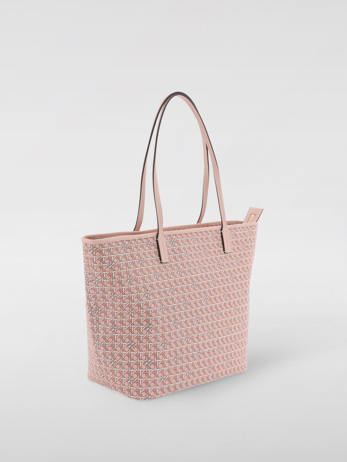 TORY BURCH TOTE BAG: Tory Burch Ever-Ready coated cotton bag with all-over monogram, Pink - Img 2