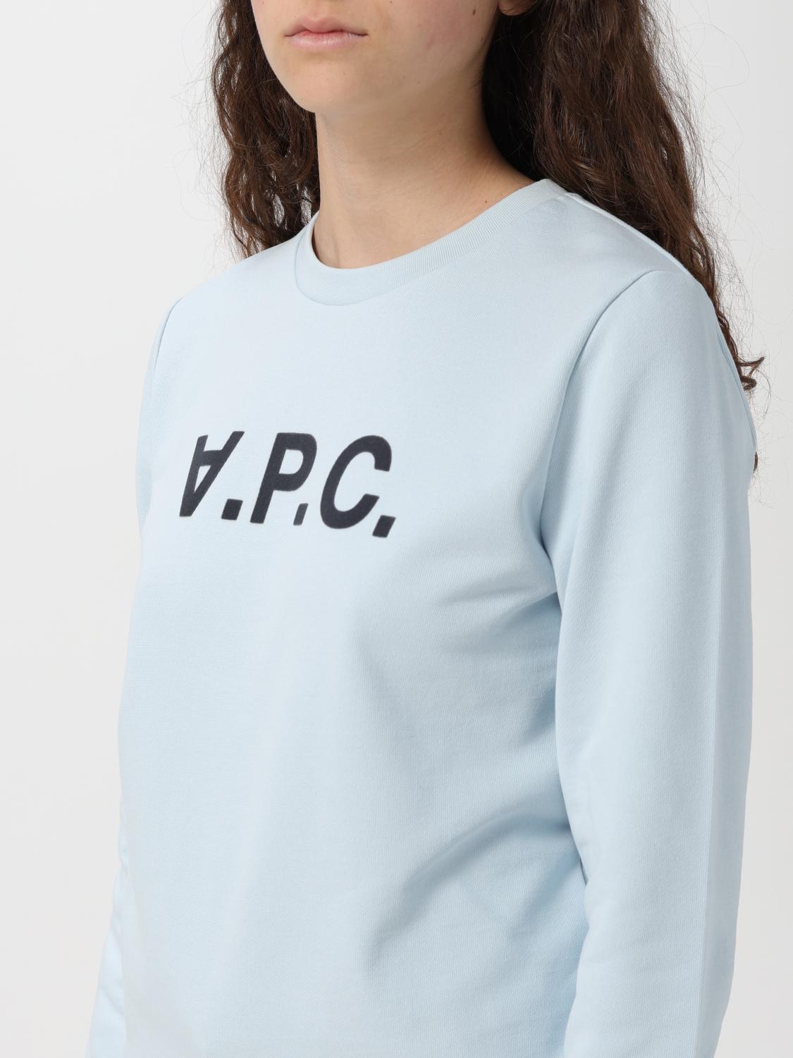 A.P.C. SWEAT-SHIRT: Pull femme A.P.C., Bleu Ciel - Img 3