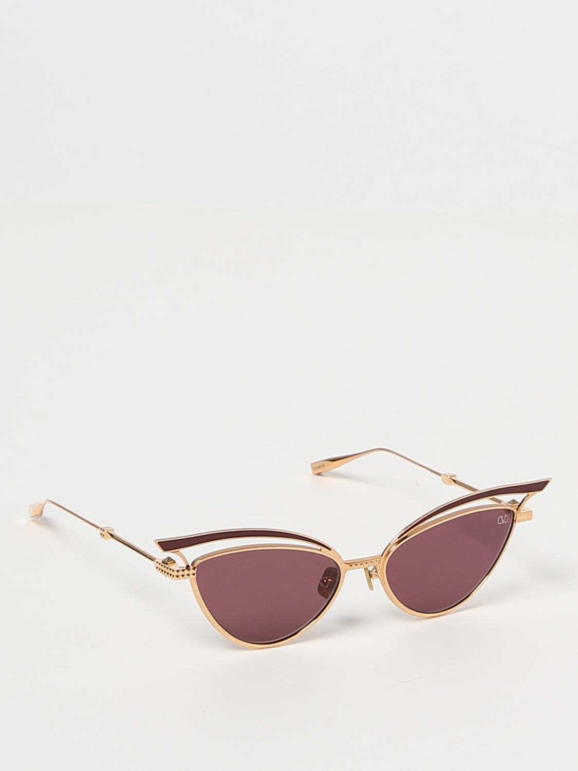 VALENTINO V GLASSLINER VLS-118B-55 Gold Sunglasses Italy designer Valentino VLS118-A V-Glassliner Black Gold Cat Eye  main image 2
