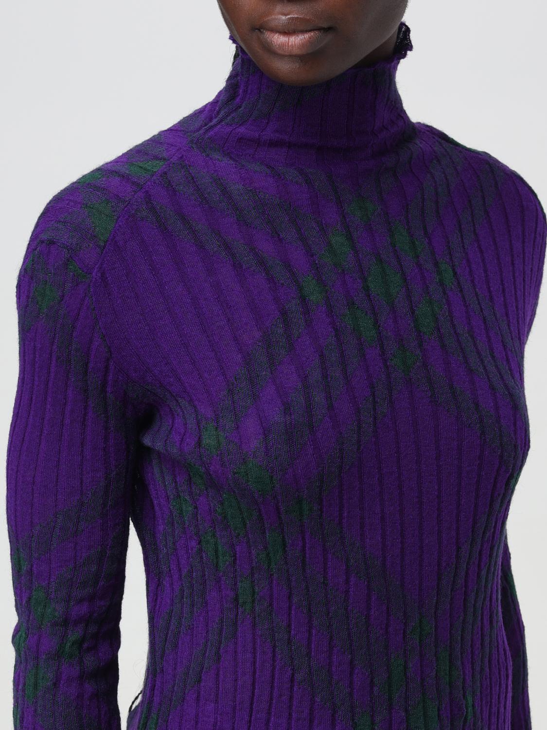 BURBERRY SWEATER: Sweater woman Burberry, Violet - Img 5