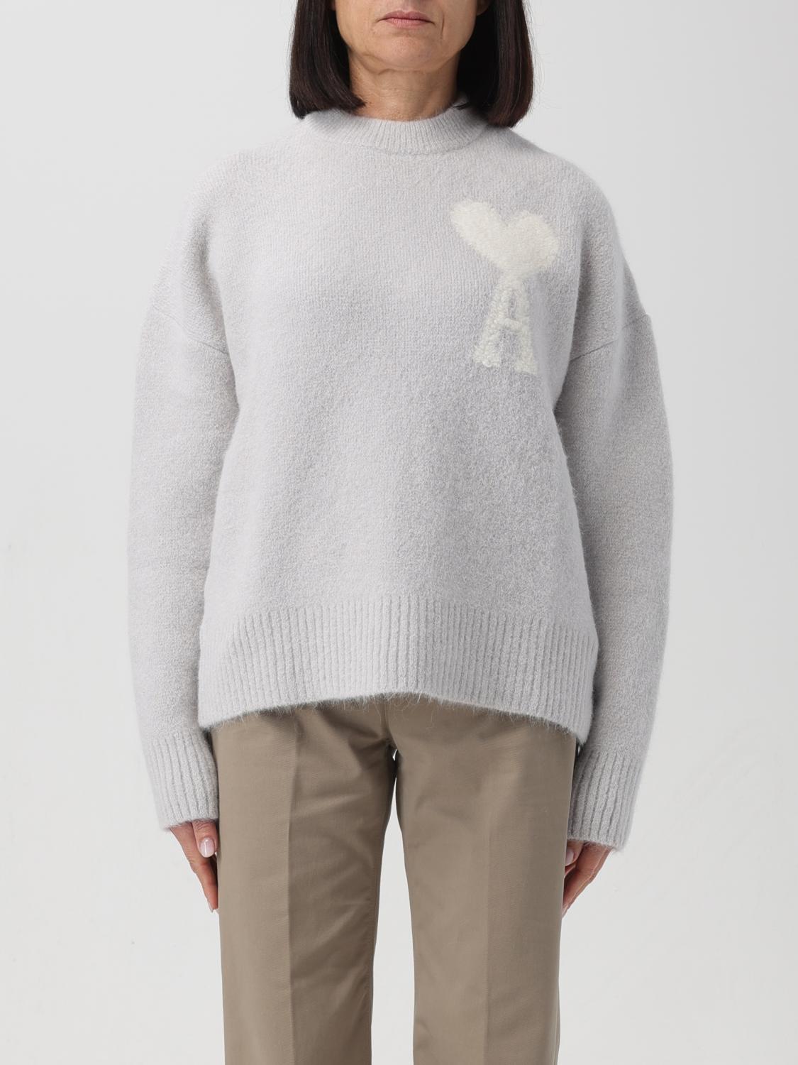 AMI PARIS JERSEY: Jersey mujer Ami Paris, Gris - Img 1
