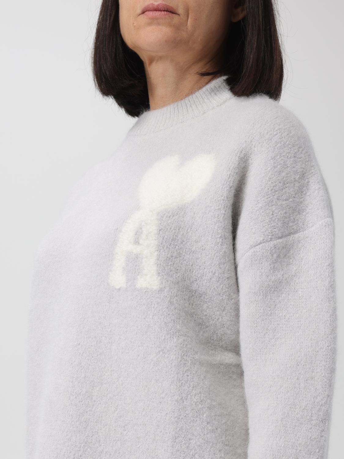AMI PARIS JERSEY: Jersey mujer Ami Paris, Gris - Img 3