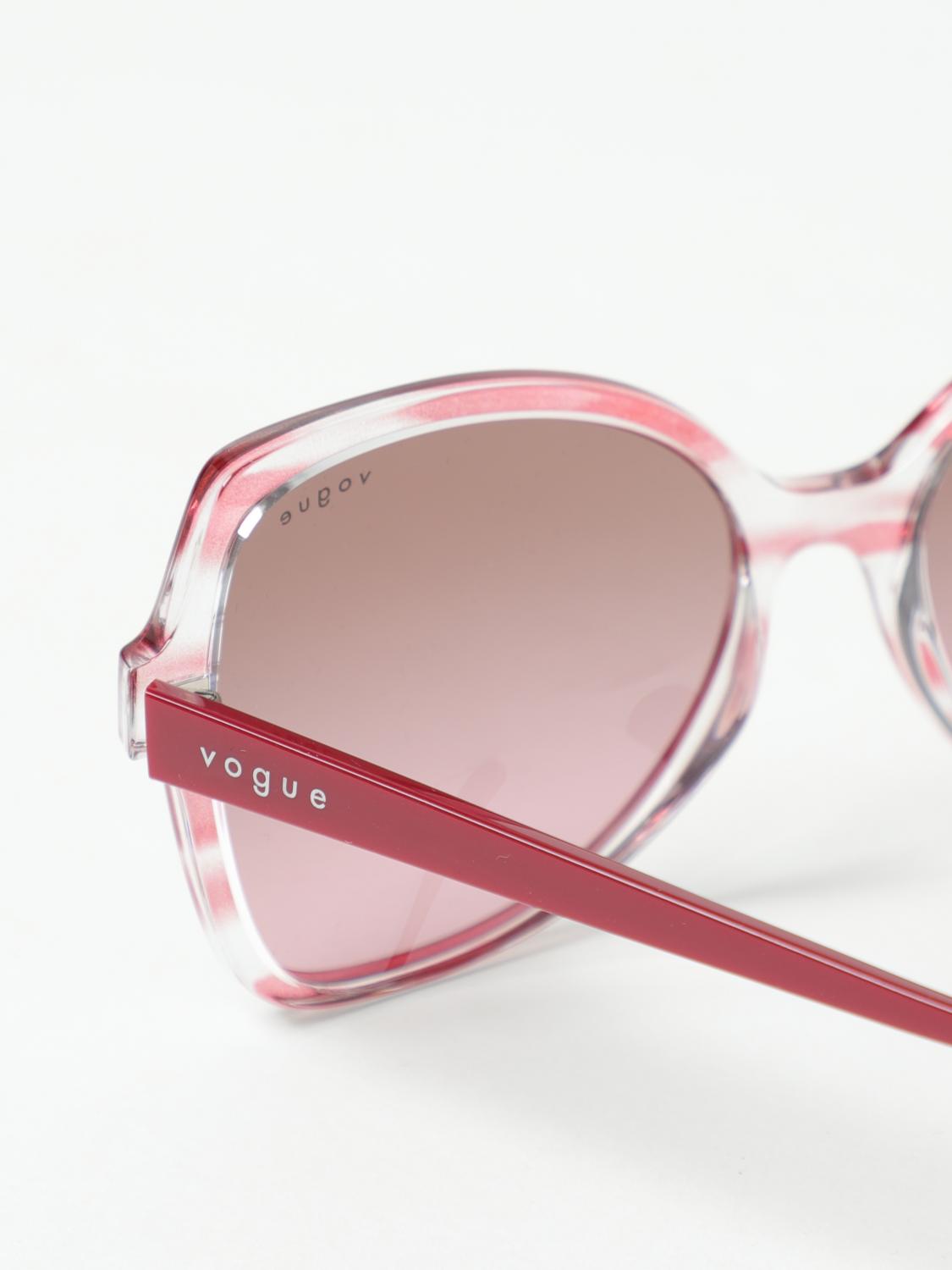 VOGUE SUNGLASSES: Vogue sunglasses in acetate, Red - Img 4