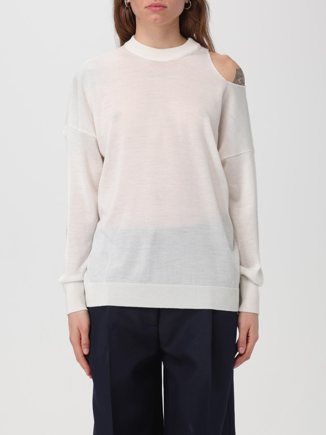 ERIKA CAVALLINI: Felpa donna Bianco Felpa Erika Cavallini