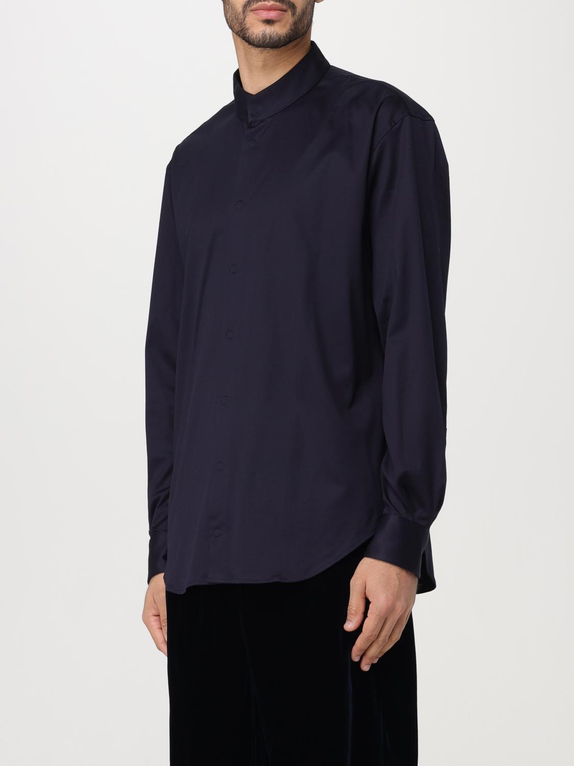 Giorgio Armani Shirt men - Blue | 3WGCC07YJZ070 | GIGLIO.COM