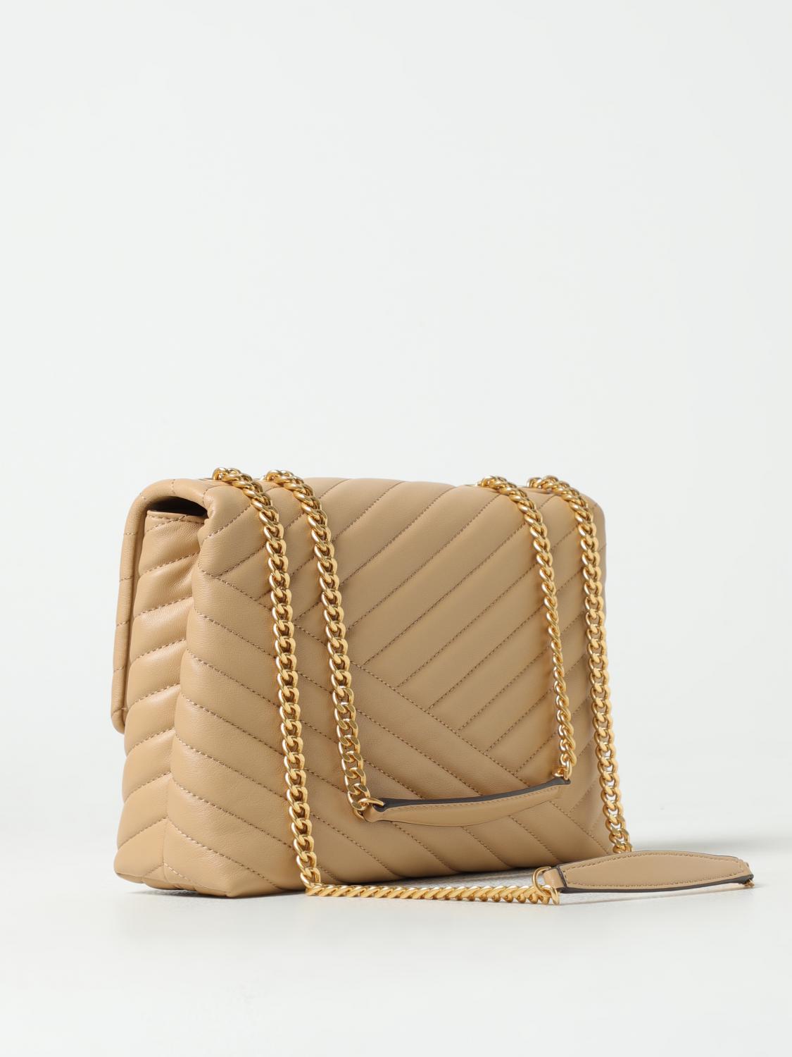 TORY BURCH BORSA A SPALLA: Borsa Kira Tory Burch in pelle trapuntata, Sabbia - Img 2
