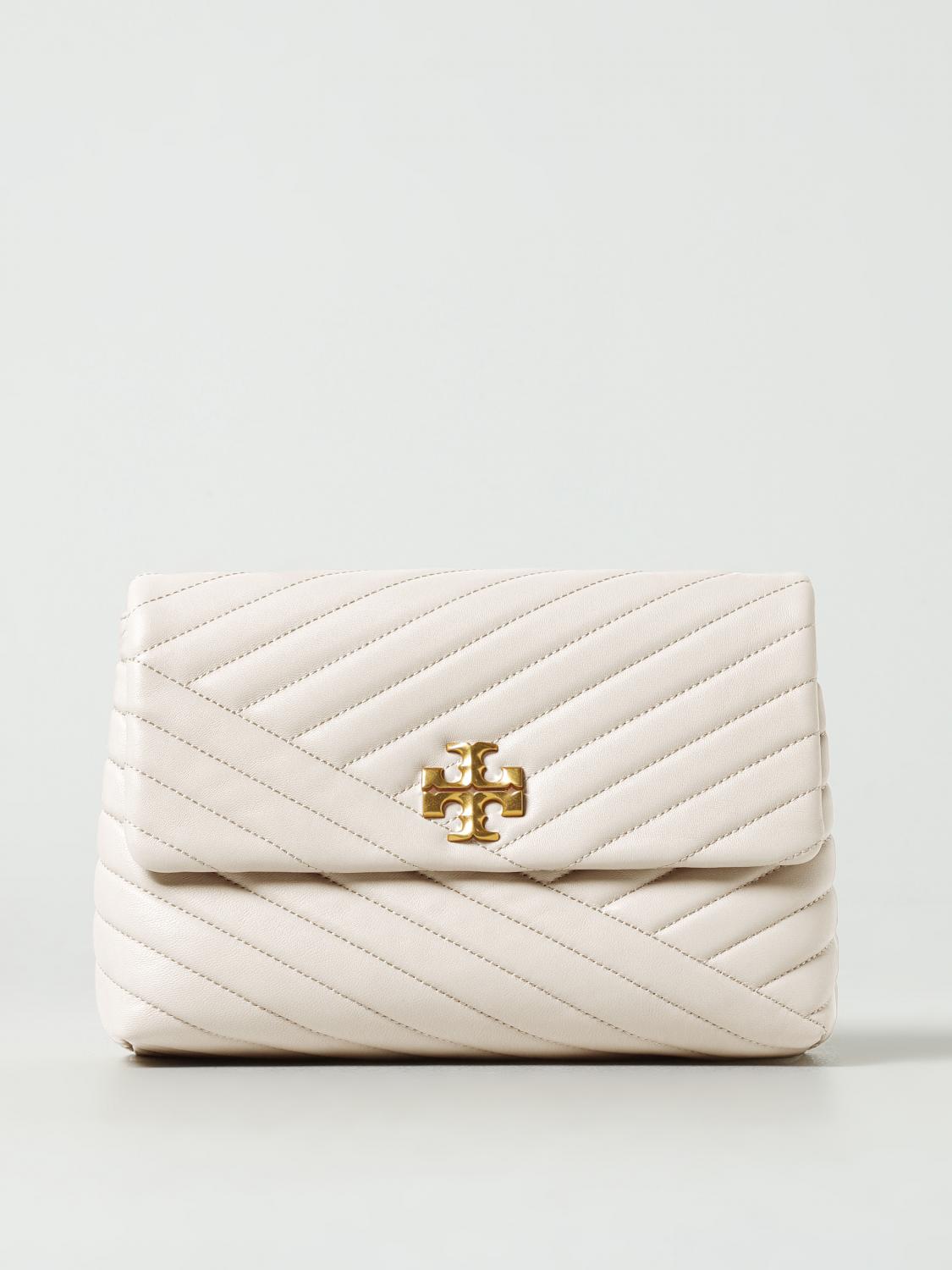 TORY BURCH BOLSO DE HOMBRO: Bolso Kira Tory Burch de piel acolchada, Nata - Img 1