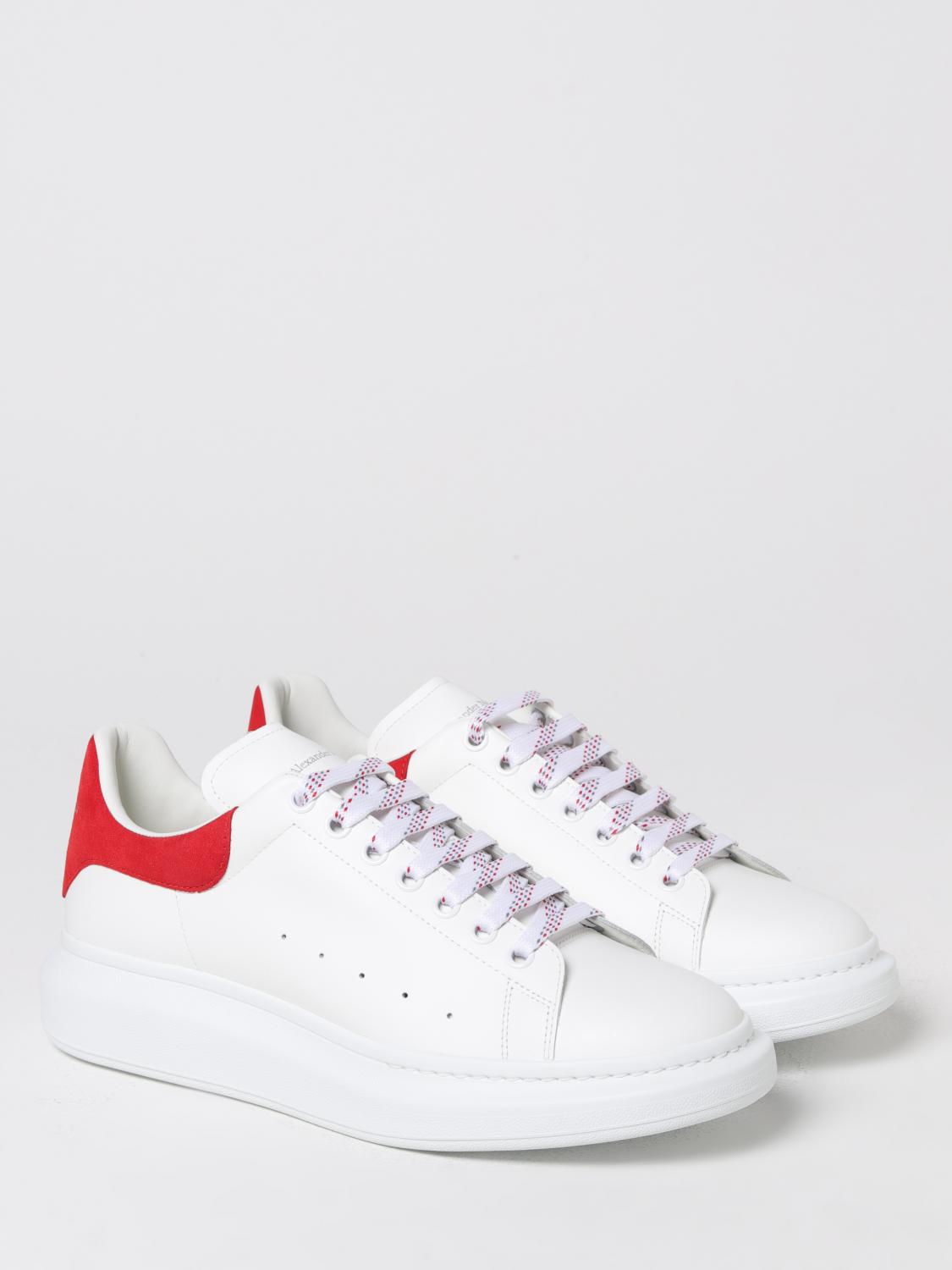 MCQUEEN SNEAKERS: McQueen Larry leather sneakers, White - Img 2