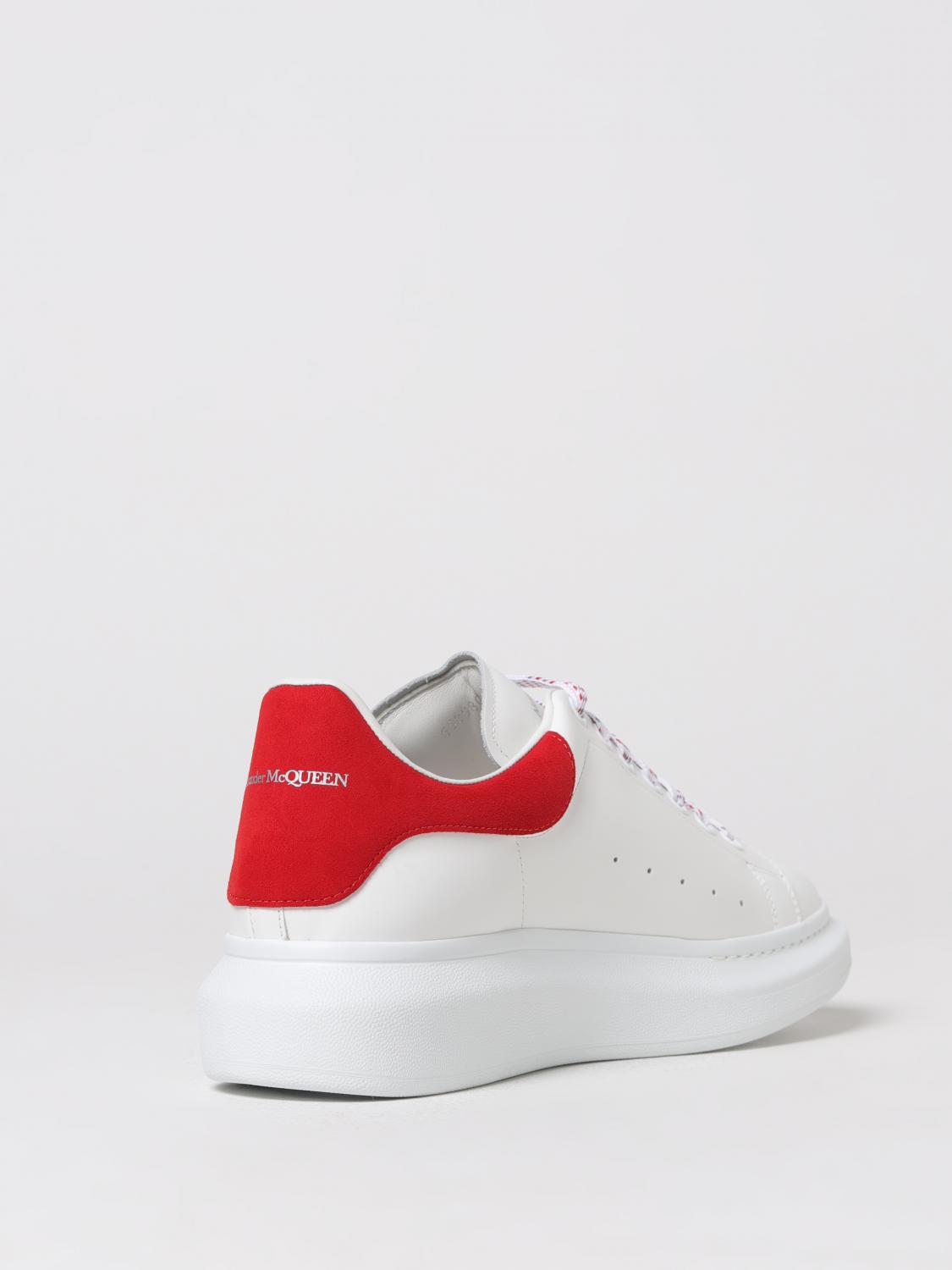 MCQUEEN SNEAKERS: McQueen Larry leather sneakers, White - Img 3