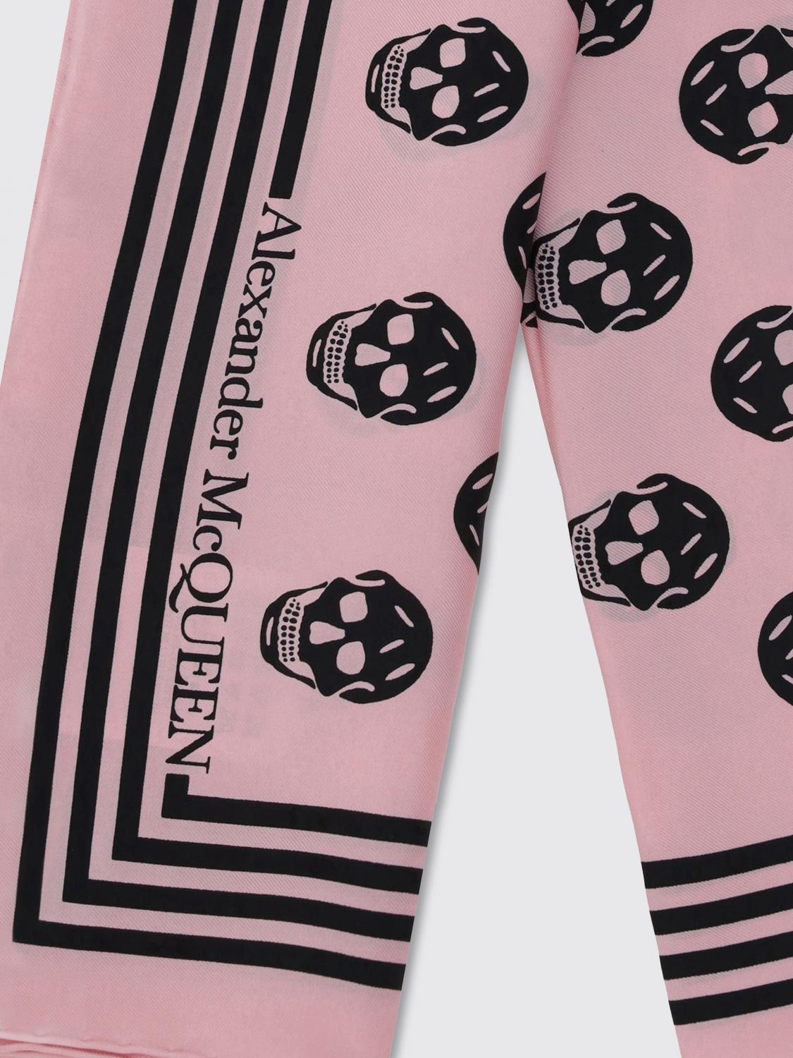 MCQUEEN FULAR: Bufanda mujer McQueen, Rosa - Img 3
