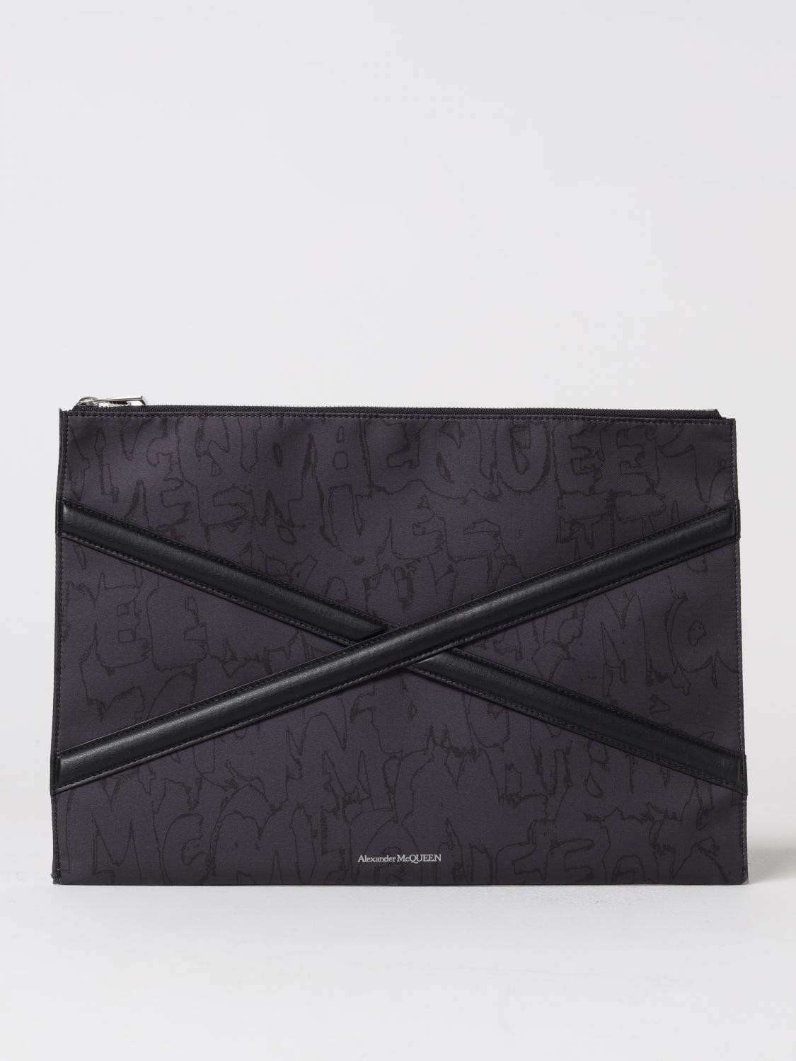 MCQUEEN AKTENTASCHE: Tasche herren McQueen, Schwarz - Img 1