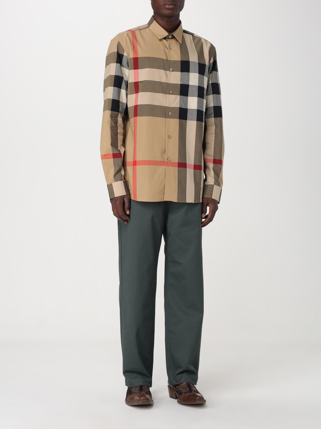 BURBERRY SHIRT: Shirt men Burberry, Beige - Img 2