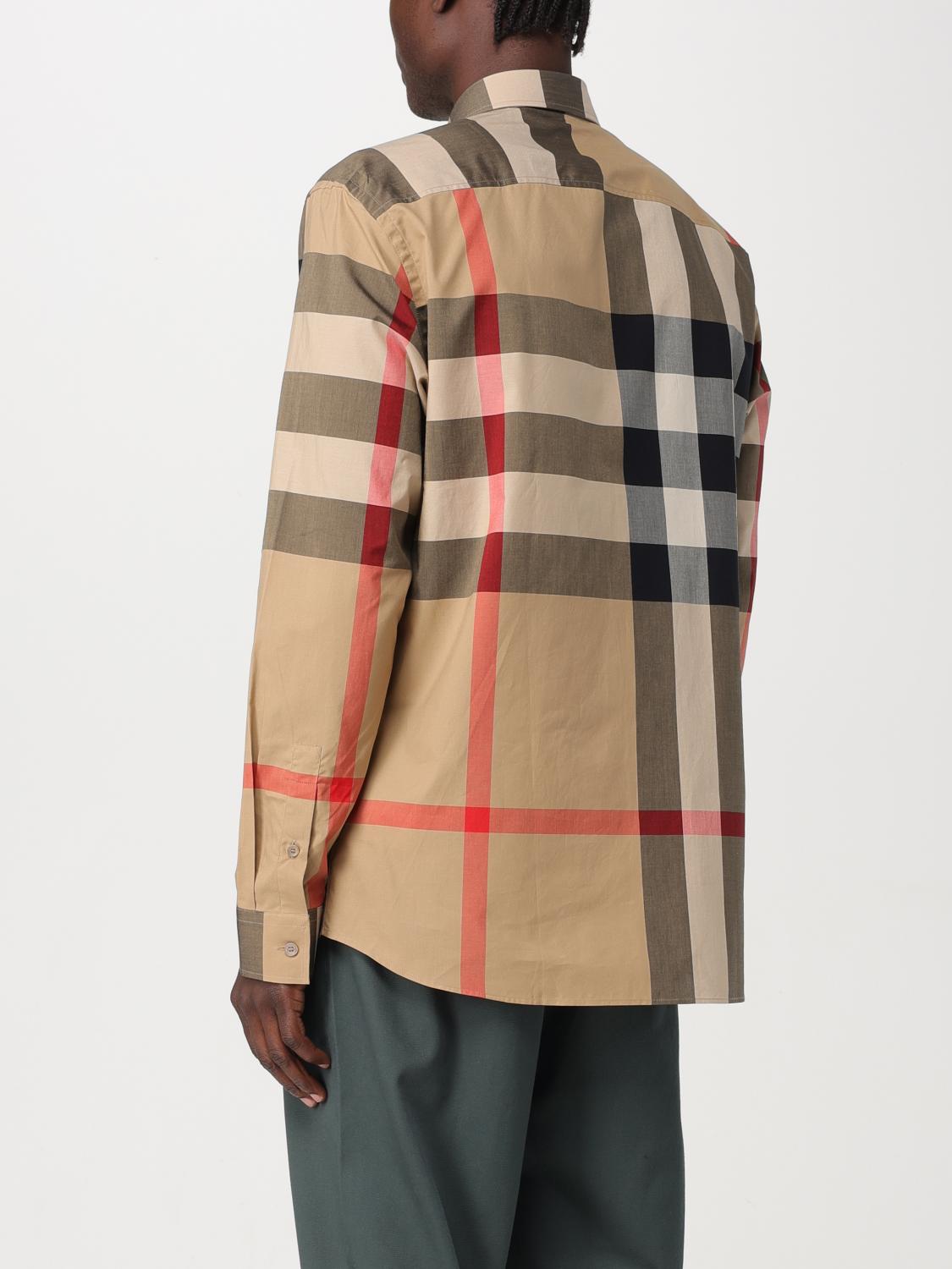 BURBERRY SHIRT: Shirt men Burberry, Beige - Img 3