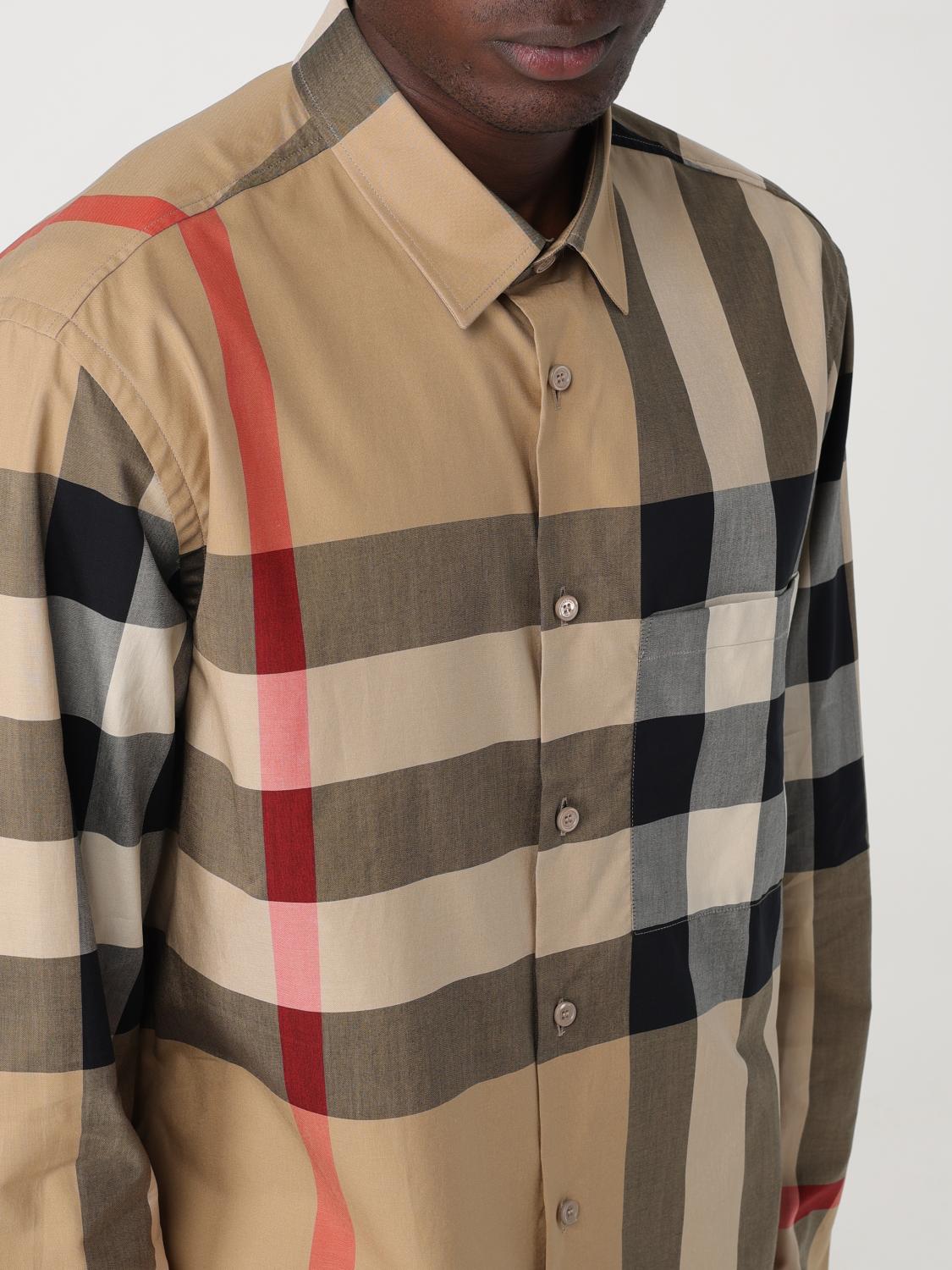 BURBERRY SHIRT: Shirt men Burberry, Beige - Img 5