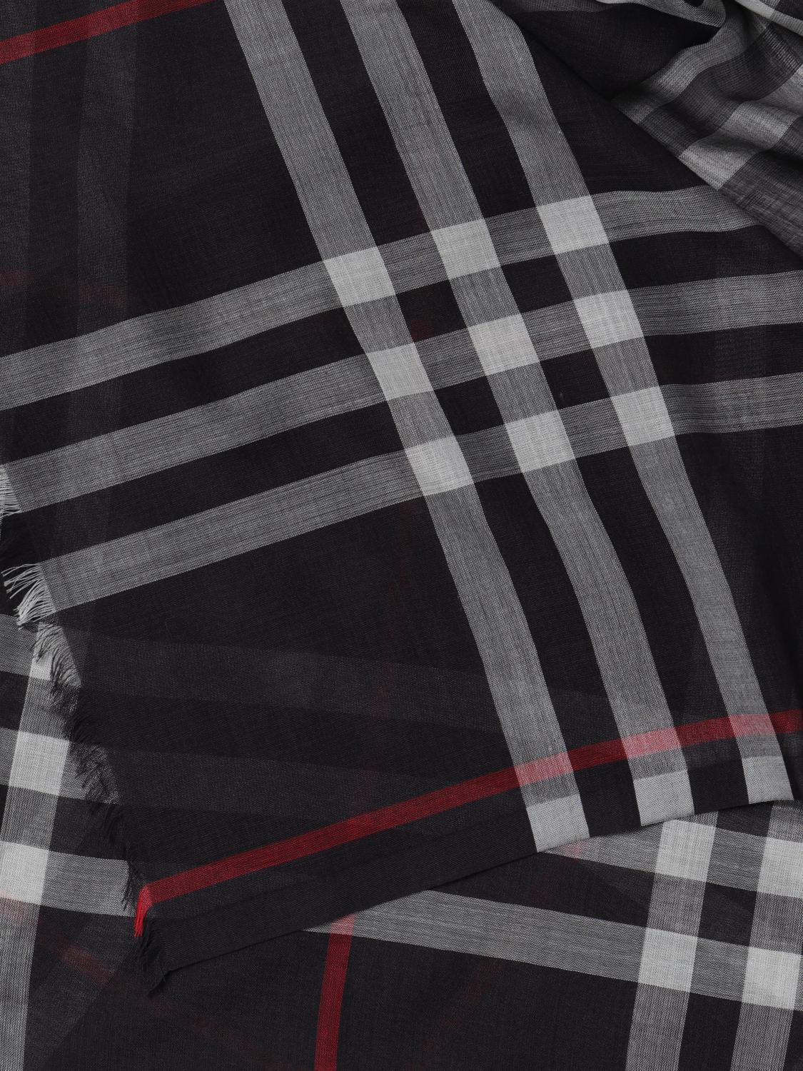 BURBERRY スカーフ: スカーフ レディース Burberry, ネイビー - Img 3