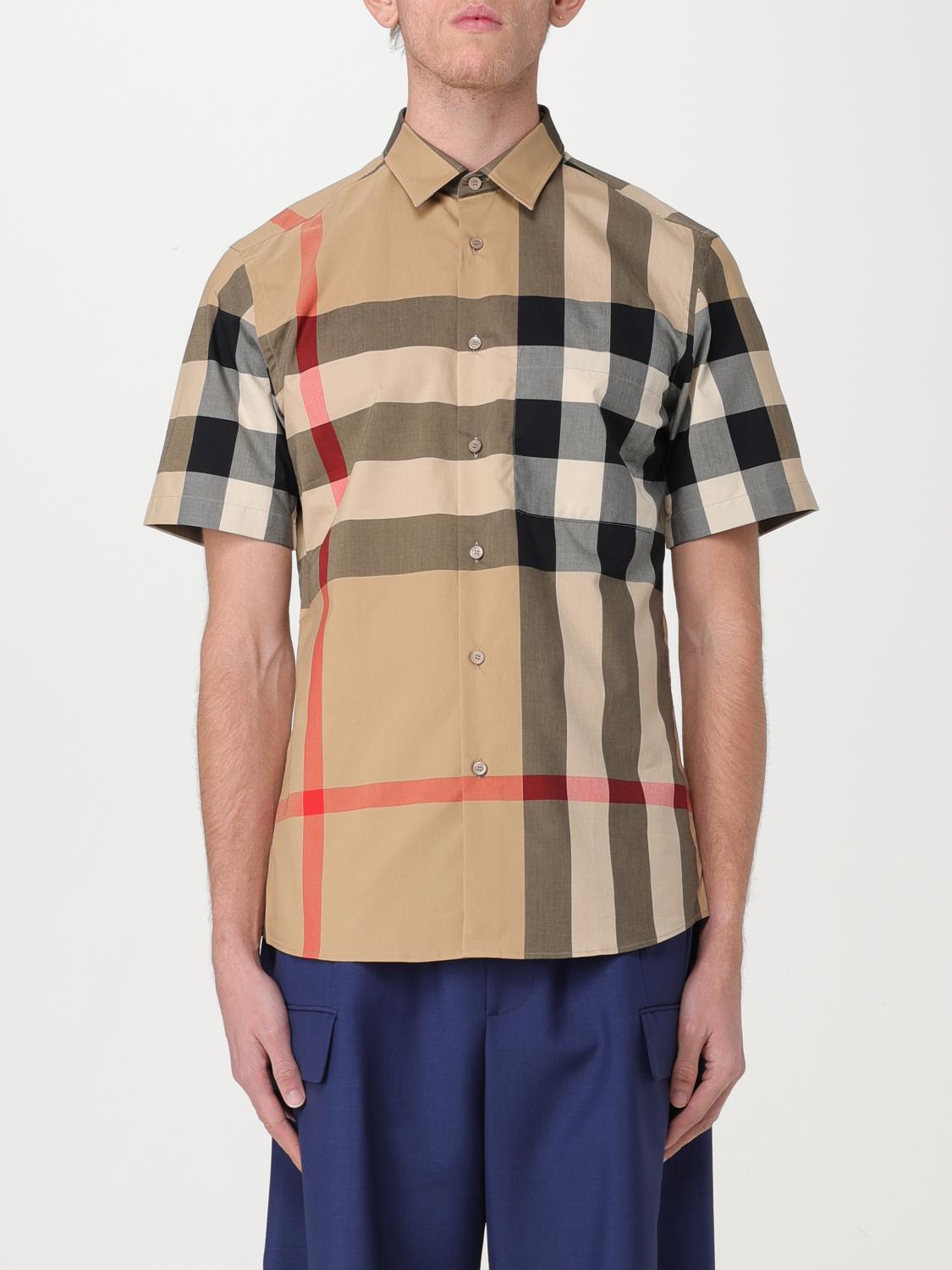 Burberry Shirt men - Beige | 8079591 | GIGLIO.COM