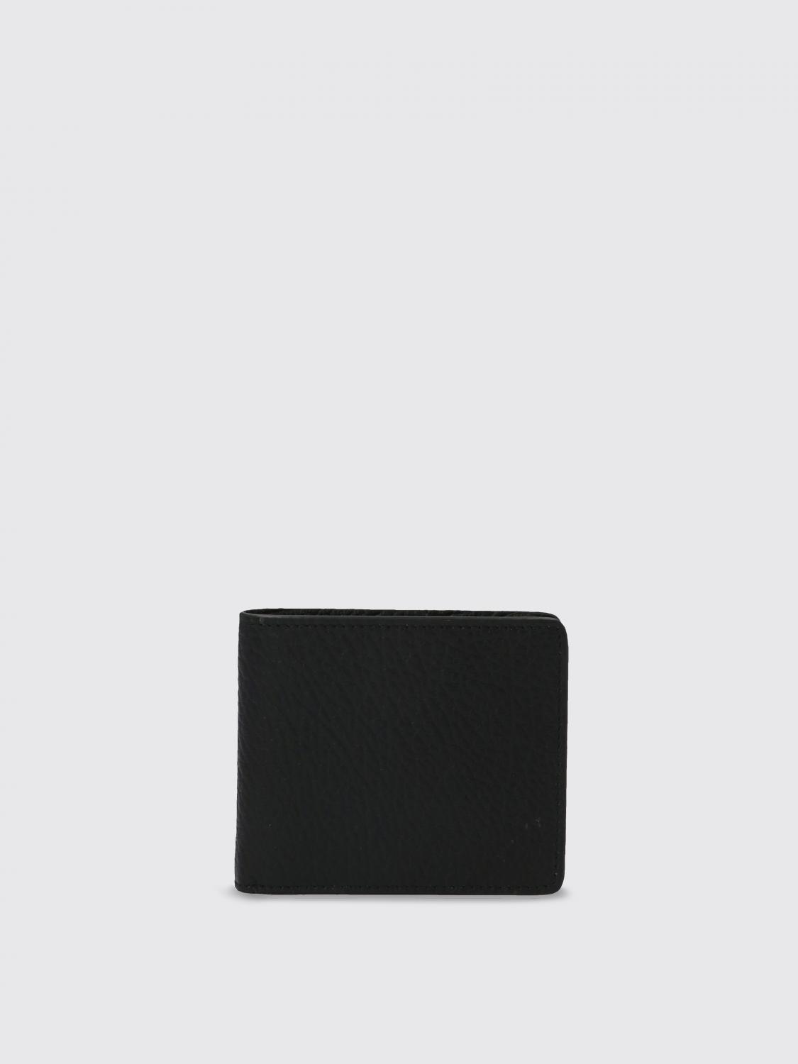 MAISON MARGIELA 財布: Maison Margiela グレインレザー ウォレット, ブラック - Img 1