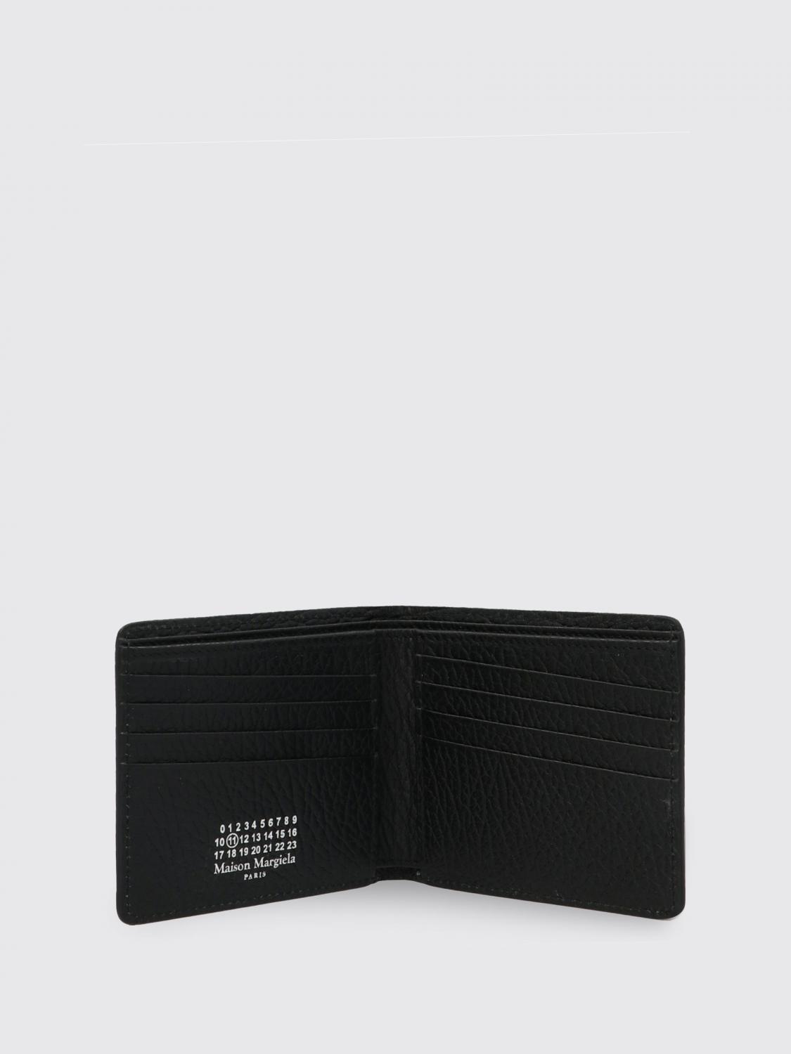 MAISON MARGIELA 財布: Maison Margiela グレインレザー ウォレット, ブラック - Img 2