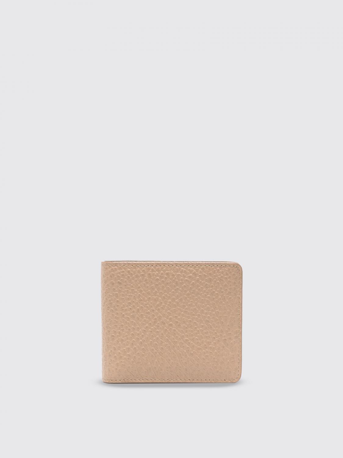MAISON MARGIELA WALLET: Maison Margiela Grained Leather Wallet, Camel - Img 1