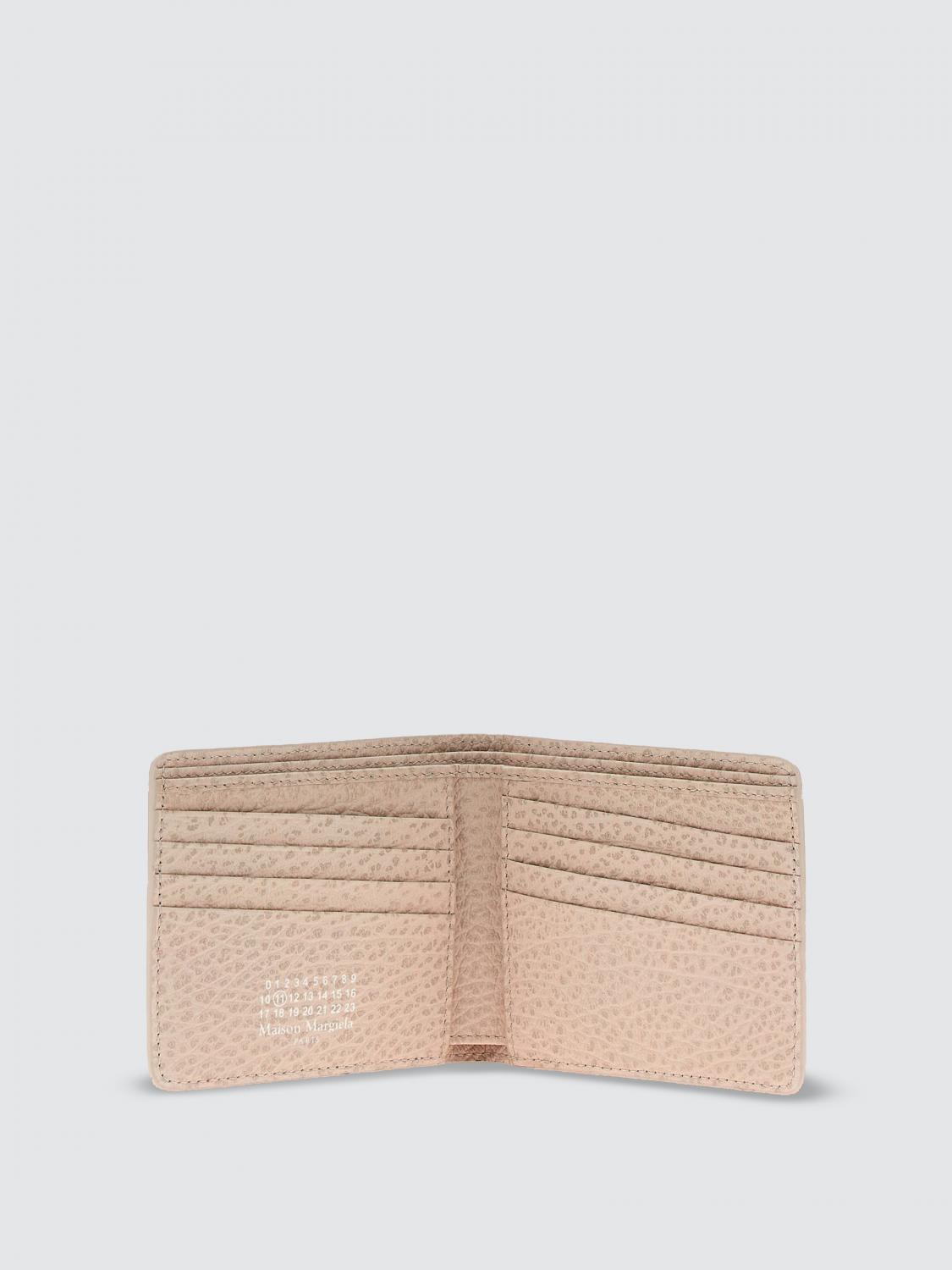 MAISON MARGIELA WALLET: Maison Margiela Grained Leather Wallet, Camel - Img 2
