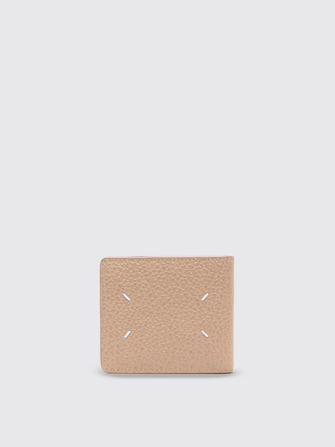 MAISON MARGIELA WALLET: Maison Margiela Grained Leather Wallet, Camel - Img 3